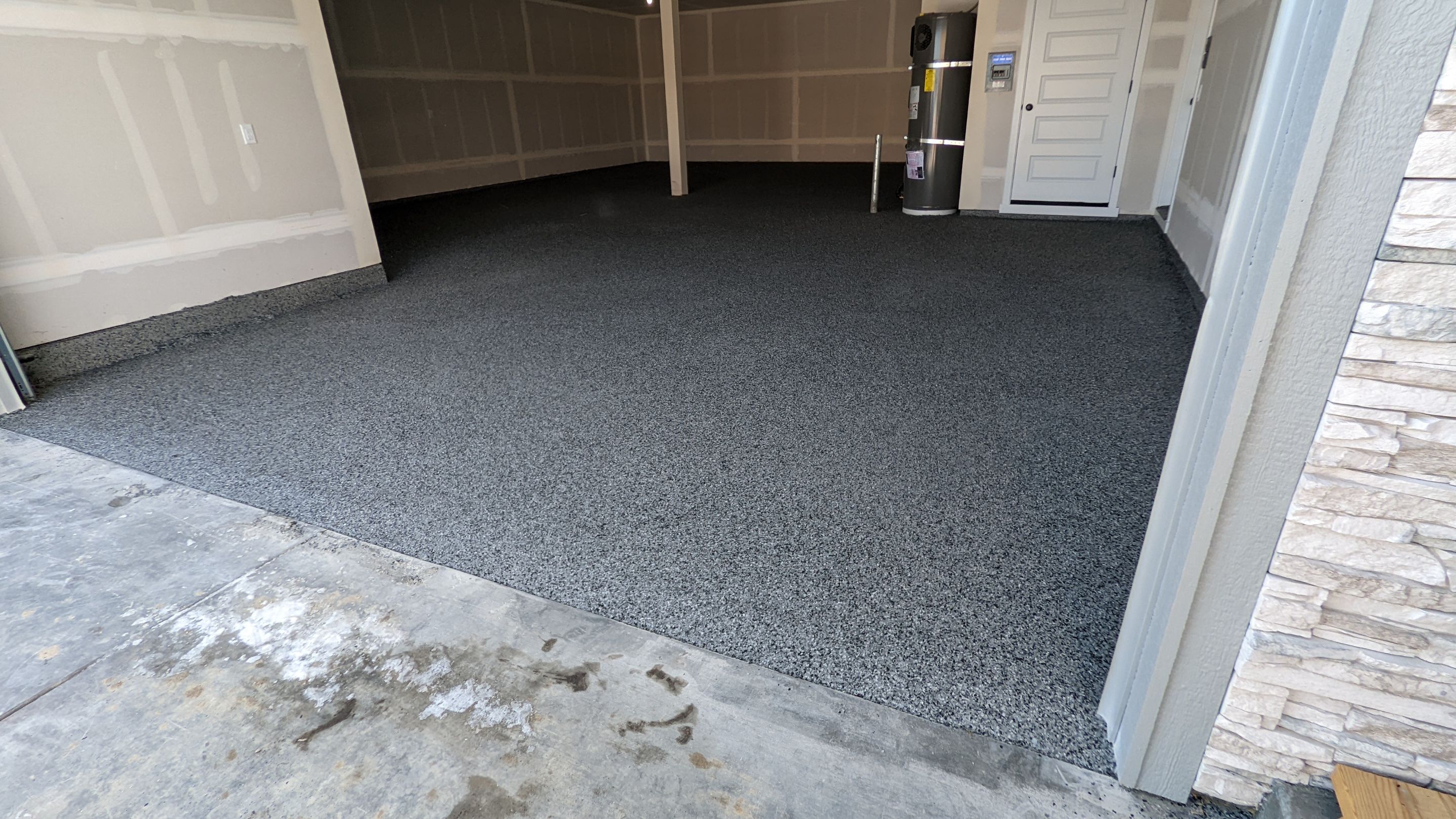 Garage Transformation using Nightfall and the Penntek Evolution System by Croc Coatings, LLC