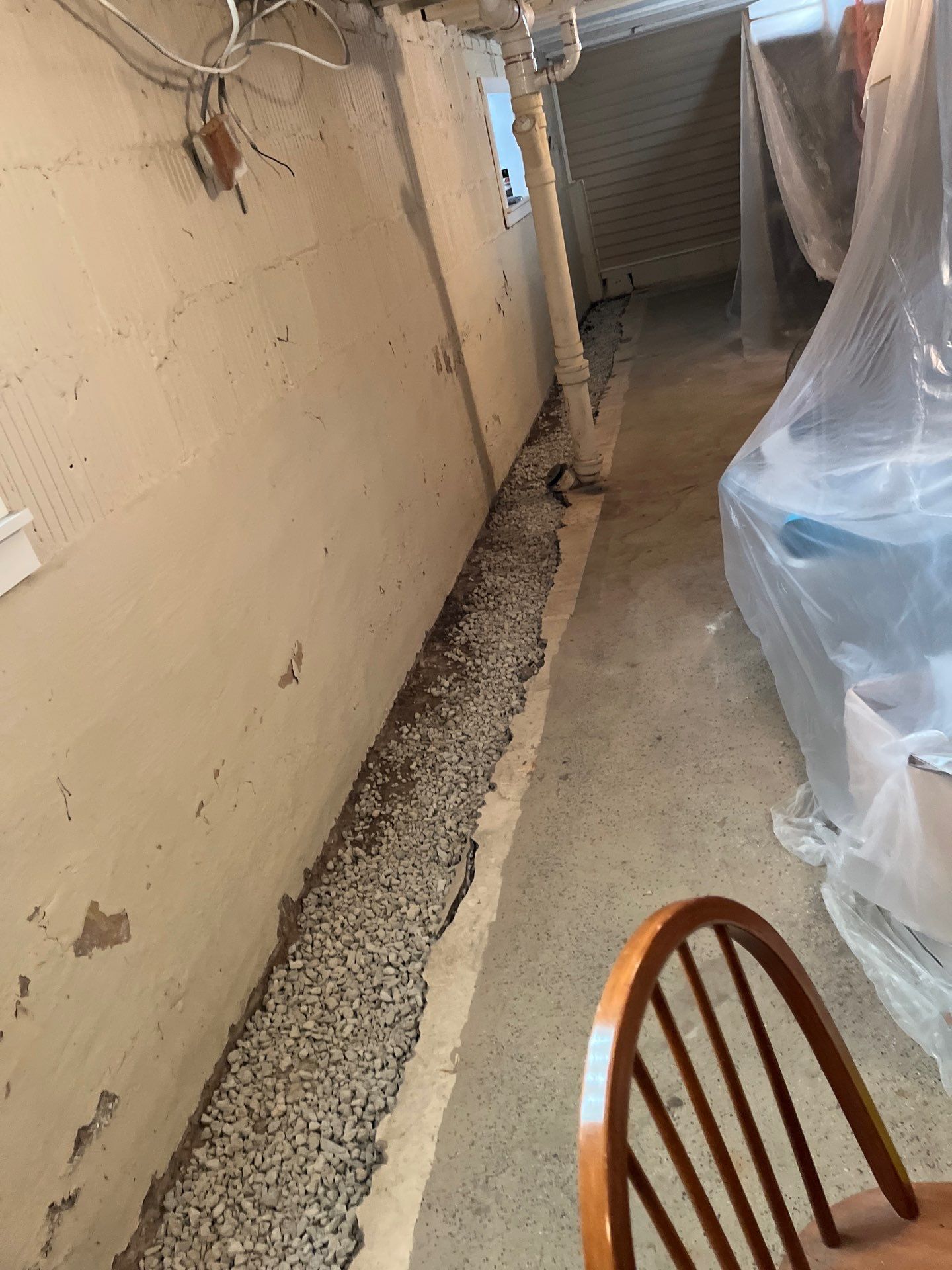 Berwyn- Interior Drain Tile System by Area Wide Waterproofing