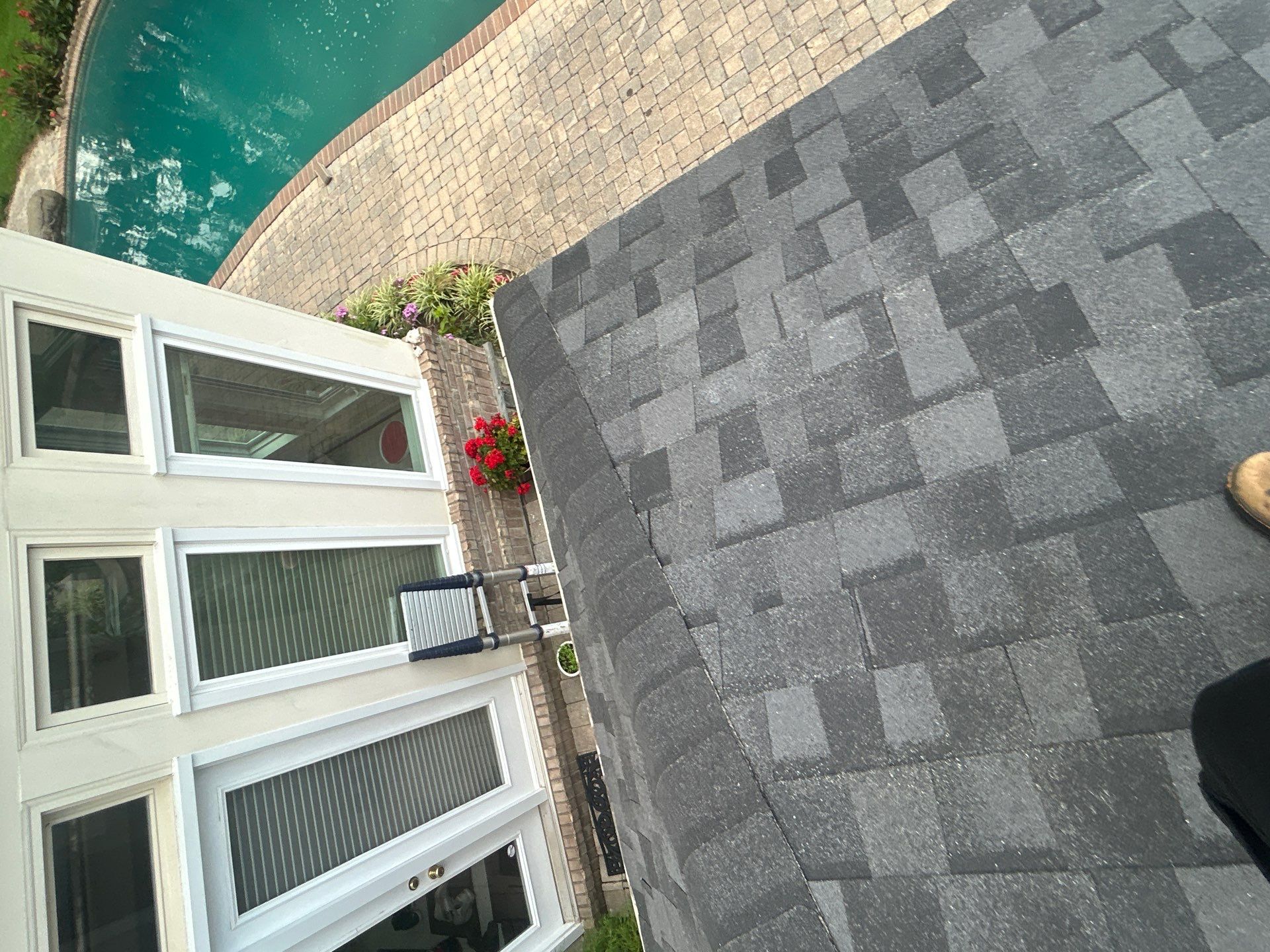 Great Falls : residential Roof with CertainTeed Landmark Pro in Max Def Moire Black  by RM Banning, Inc.