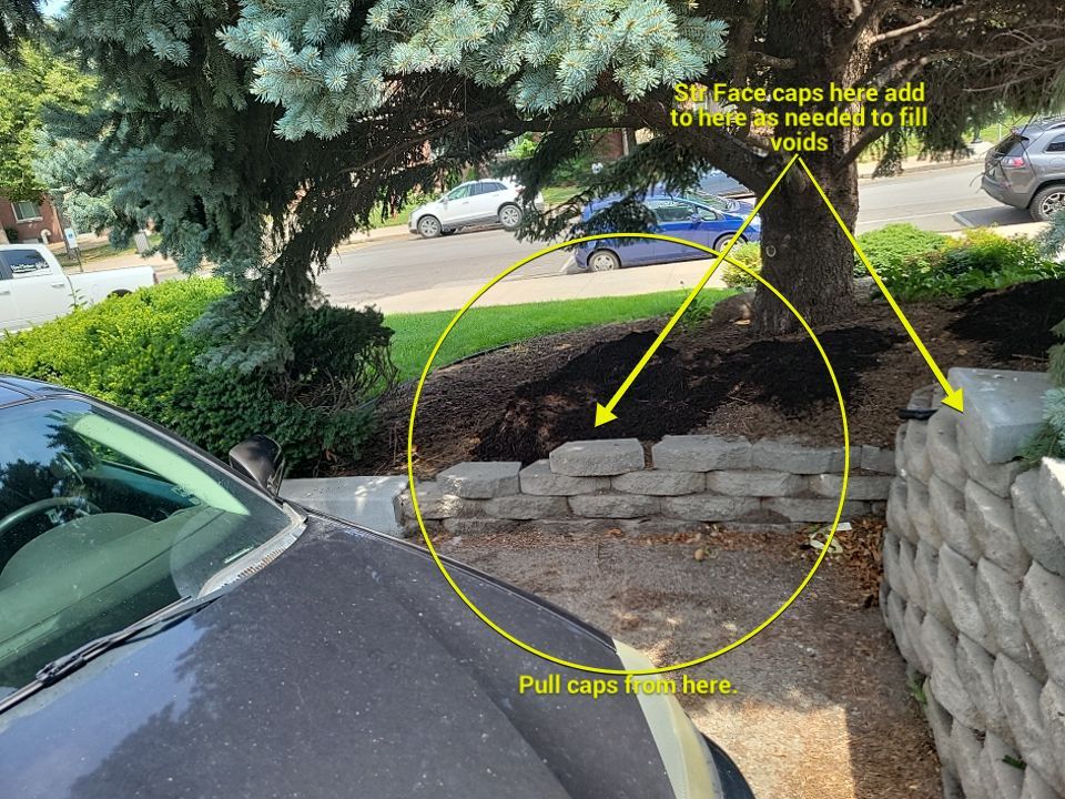 Replacement of existing retaining wall.  by New Horizon Landscapes
