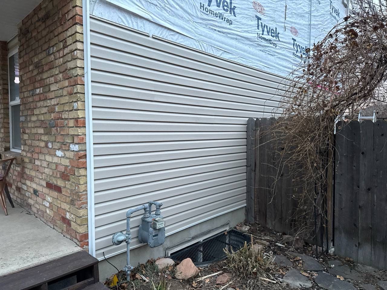 Salt Lake City | Focused Vinyl Replacement | Desert Sand & White by Ideal Siding Utah