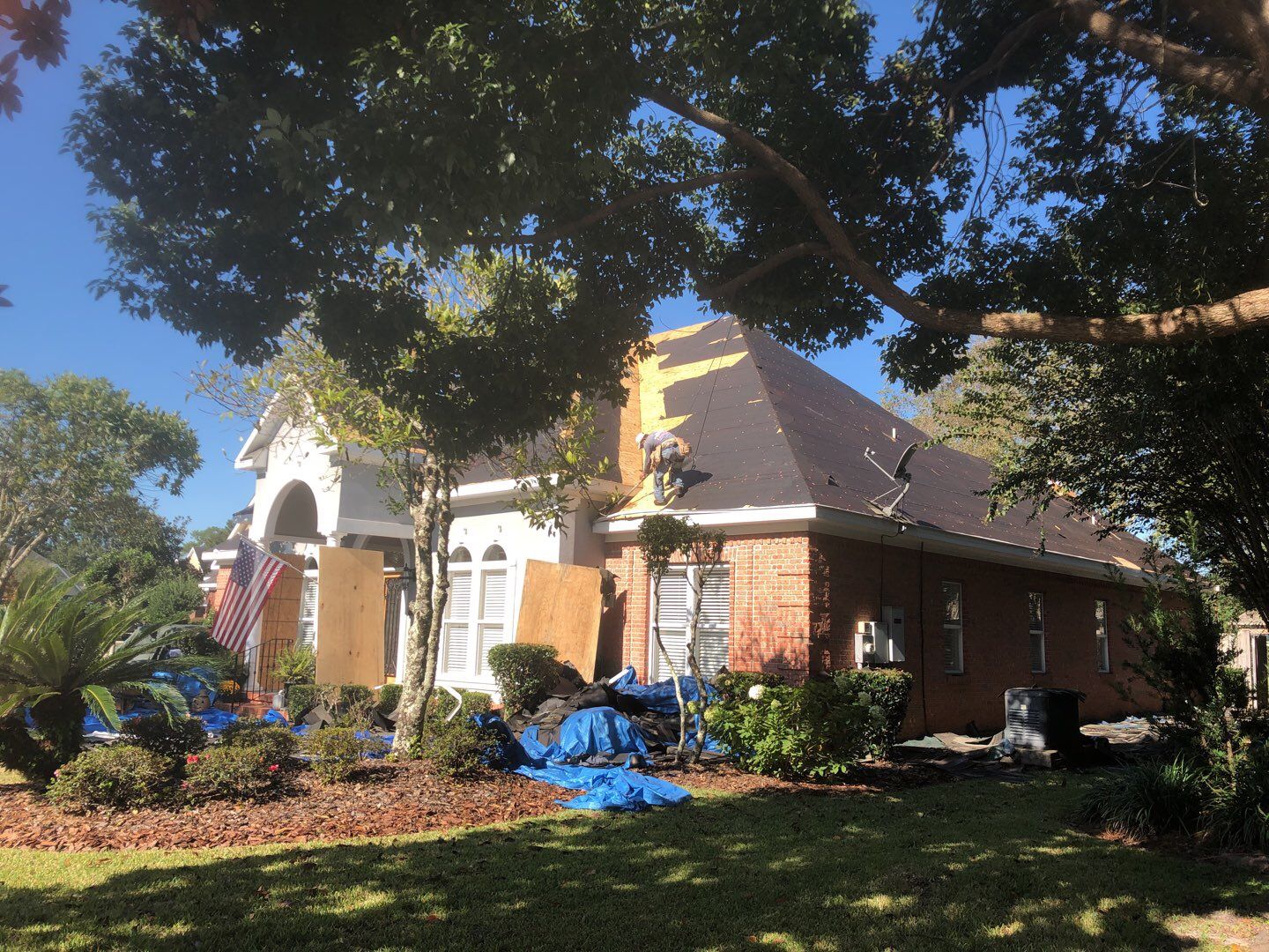 Residential Roofing Installation using Roof Replacement by American Roofing & Construction LLC