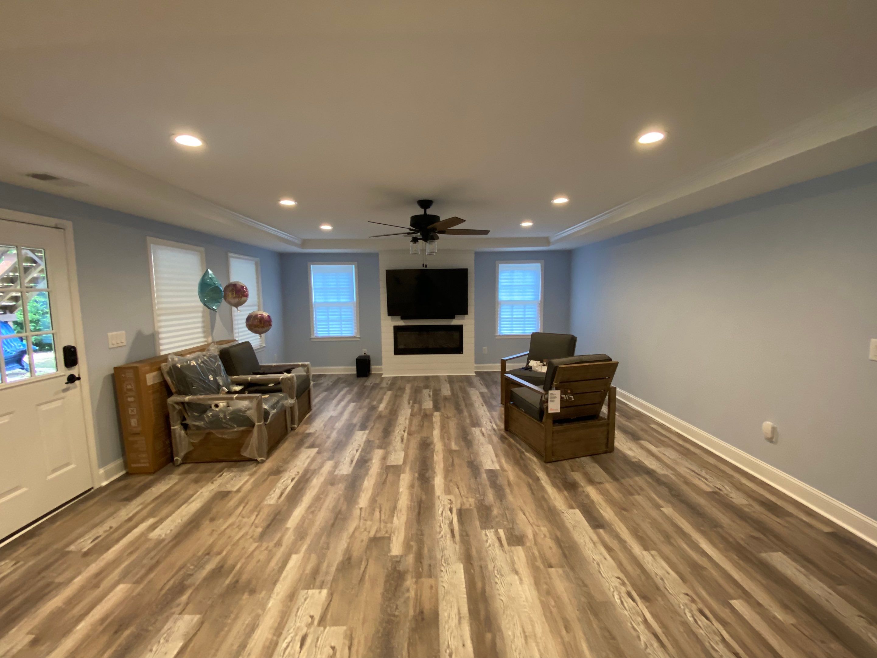 Marietta Basement Remodeling Featuring Custom Wet Bar and Marble Shower by Swift Home Renovations