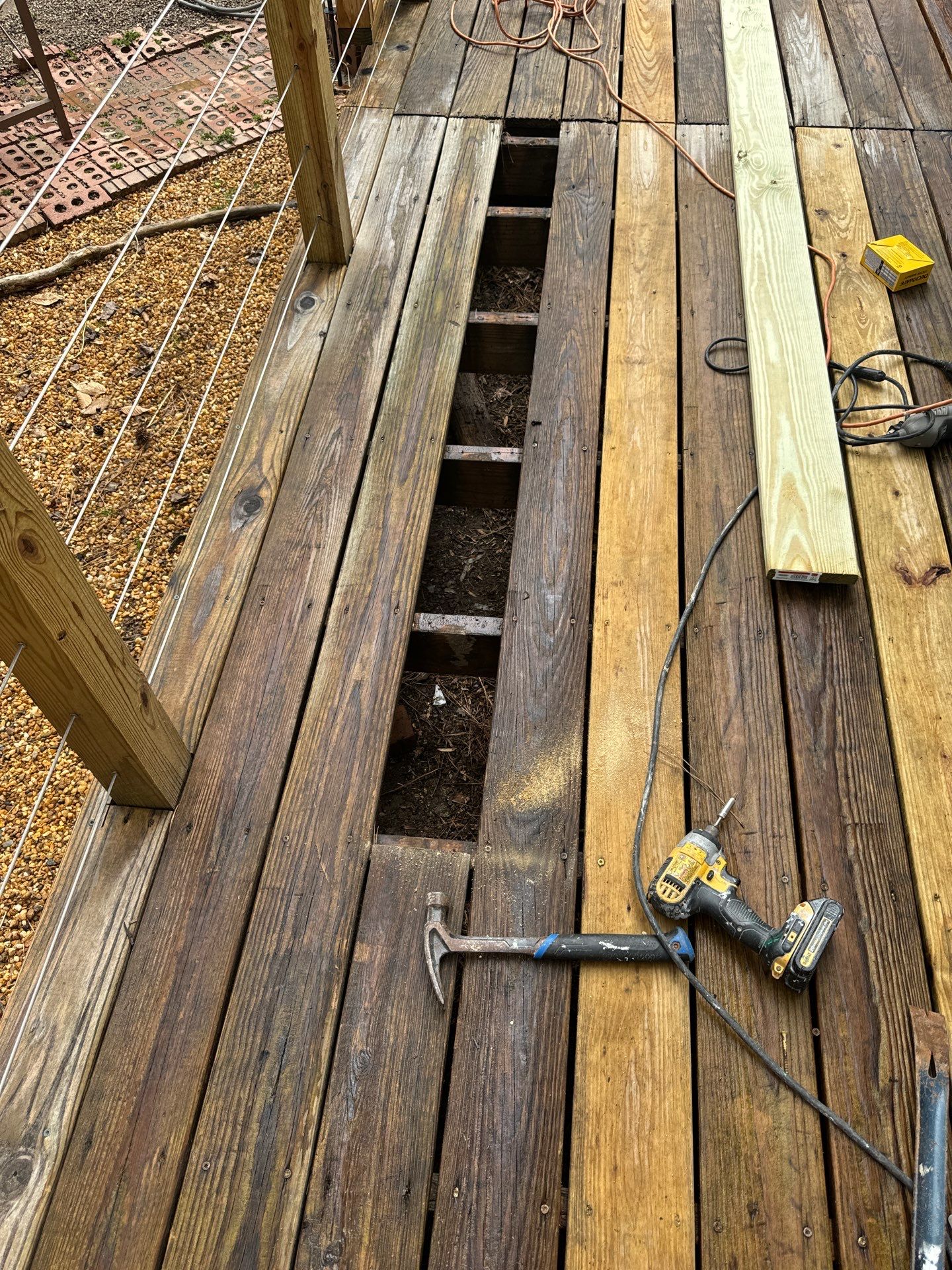 Deck staining by GonzalezPainters & Contractors Inc 