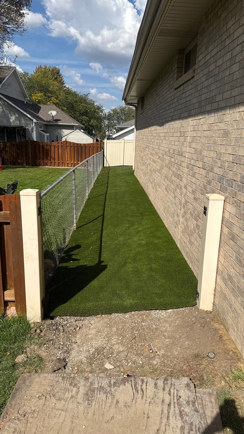 Pet Friendly Synthetic Turf Installation by New Horizon Landscapes