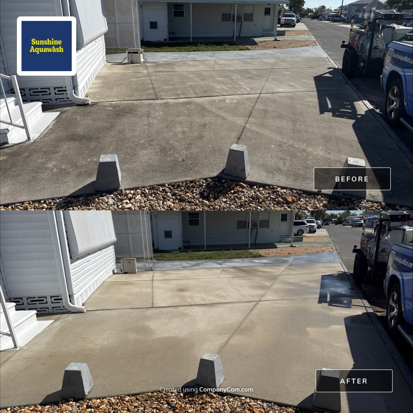 Trailer Estates Mobile Home Cleaning + Driveway & Patio Wash | Bayshore Gardens, FL by Sunshine AquaWash