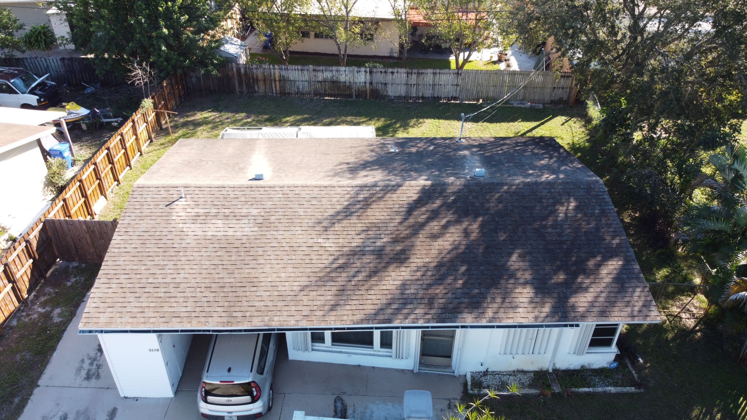 Residential Roofing Installation using 1" Nail strip metal roof by BLUES BROTHERS ROOFING