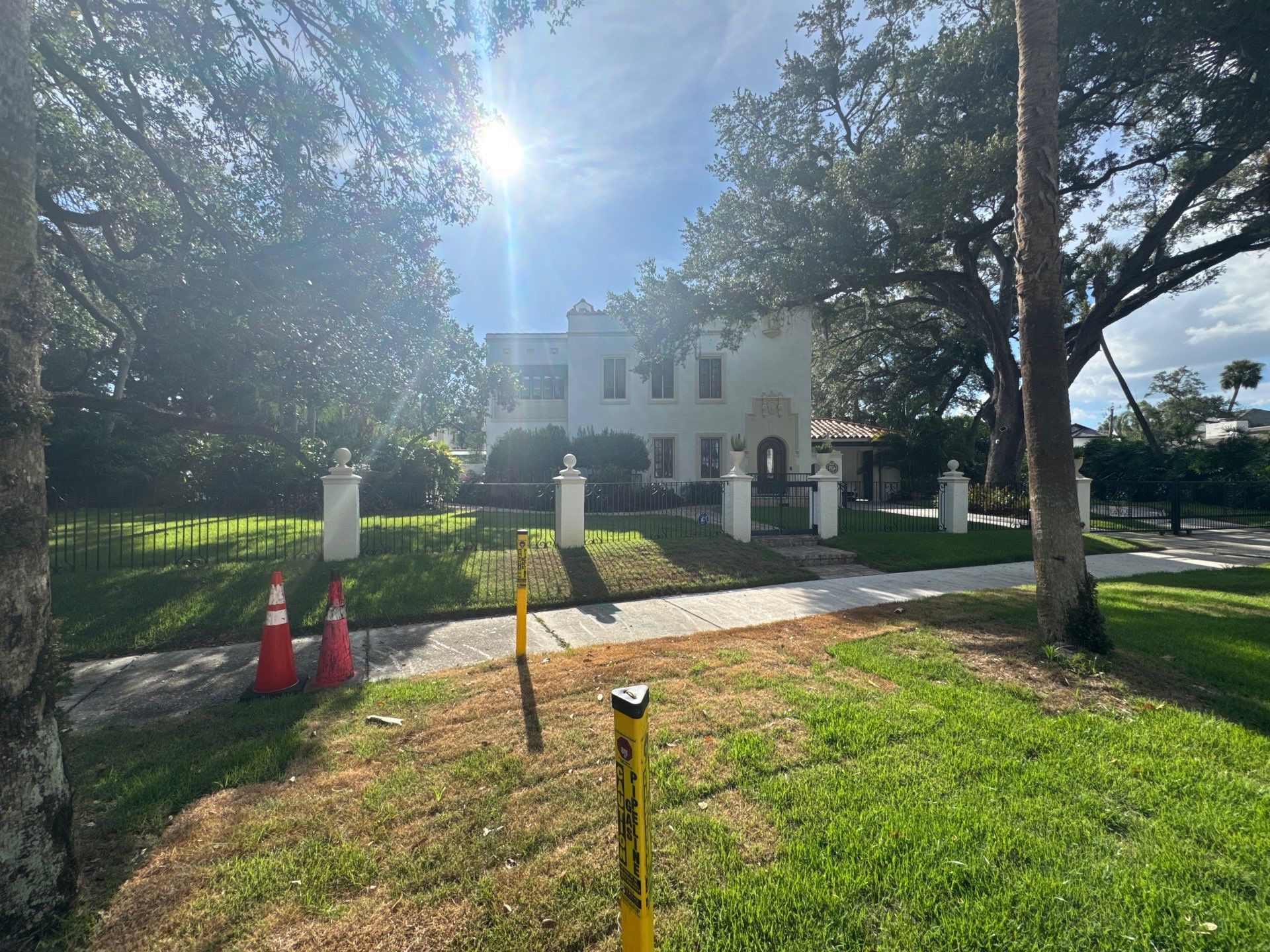 Architectural and Landscape Lighting for Tampa Stucco Estate by Elegant Accents