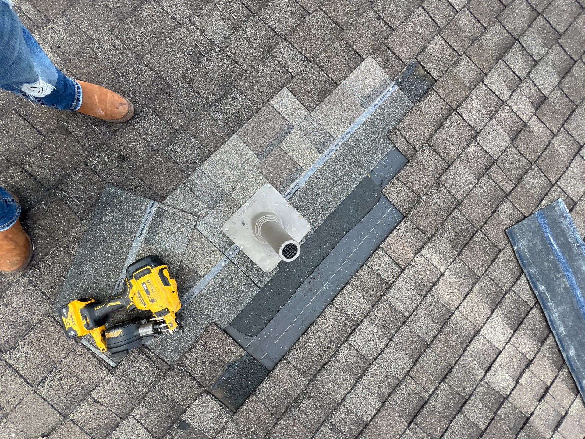 Hail Damage using Owen's Corning Duration (Lifetime) Shingles by Roof Repair Company