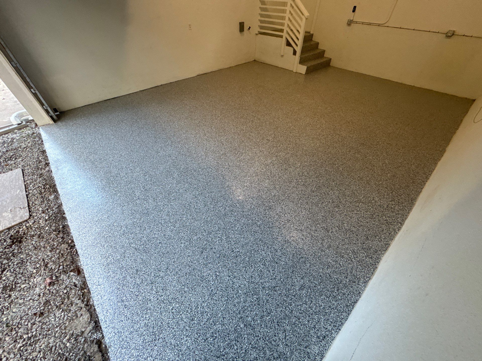 Entry and Garage in Gainesville, FL inSlate Stone by Cross Creek Concrete Coatings