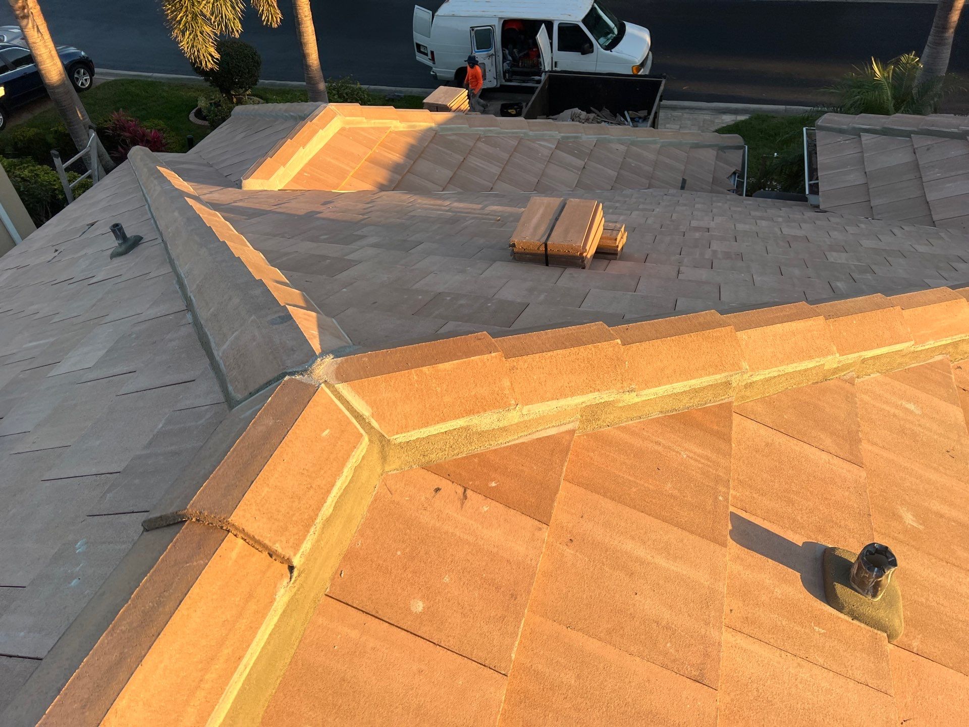 Residential Roofing Installation using Bel Air , Boca Cream by Durabilis Roofing INC