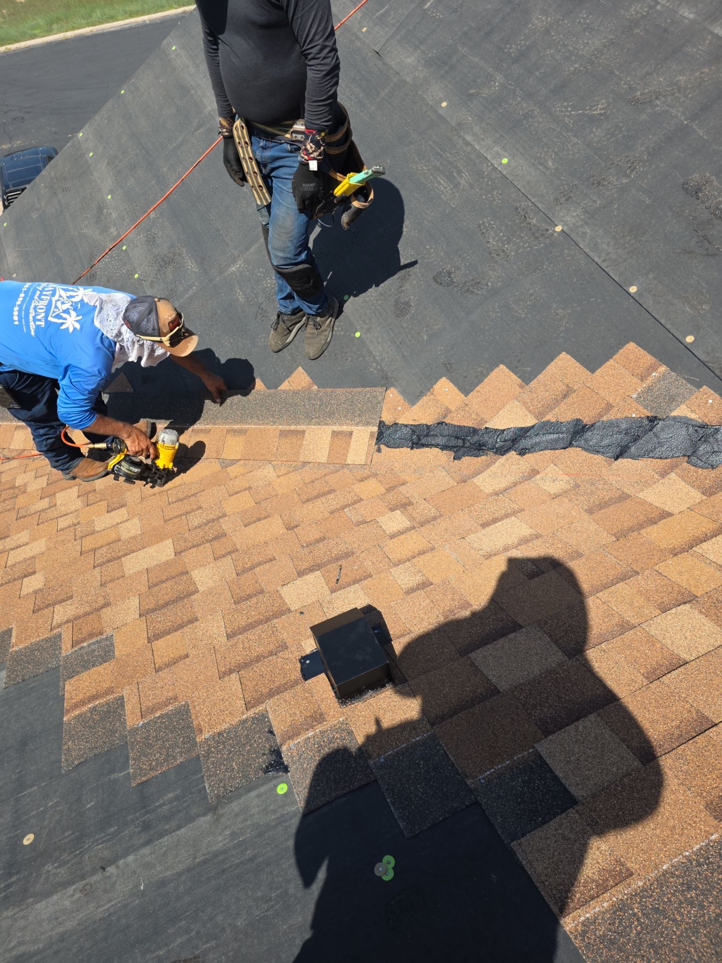 We Aint Scared of heights  by Bayfront Roofing and Construction