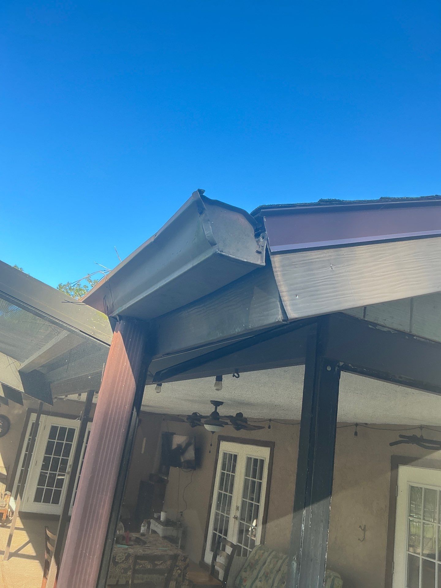 Brown Seamless Gutters for Beach Cottages in Sarasota FL by Gutter Professors