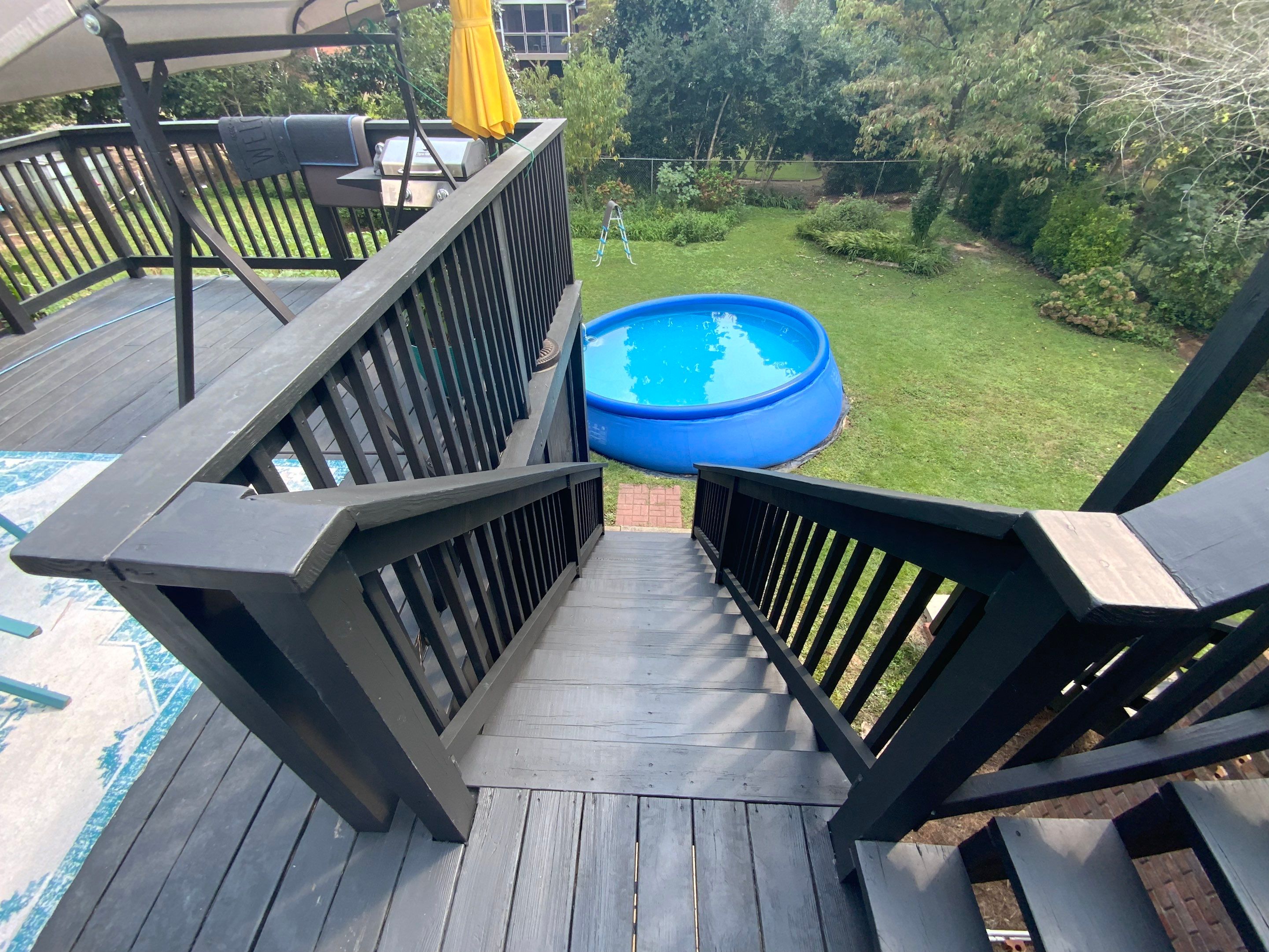 Full Exterior Trim Painting and Multi-Level Deck Staining by Swift Home Renovations