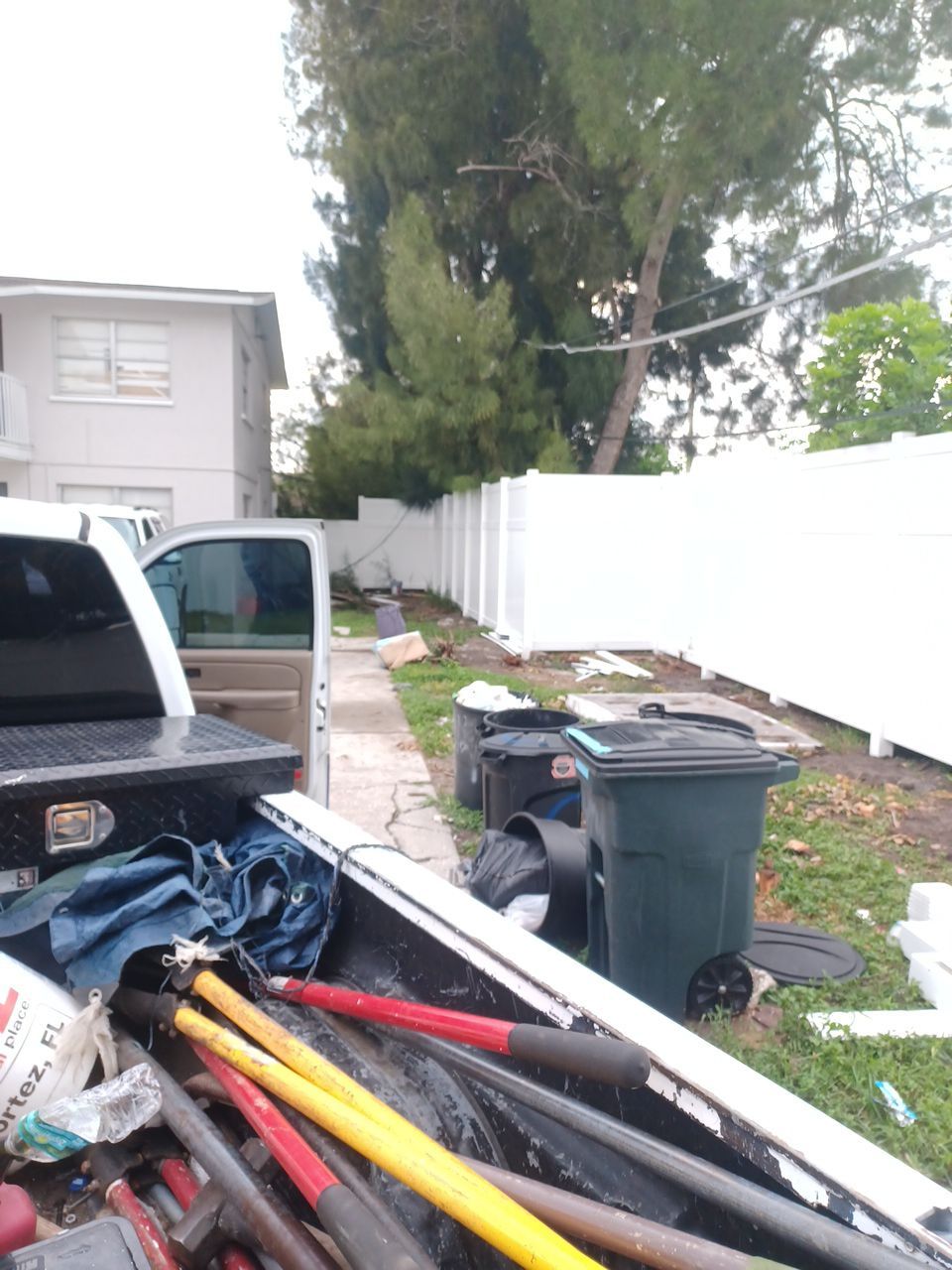 Bradenton, FL 6+2 White Vinyl Privacy Fence  by Asap fence and gates, LLC