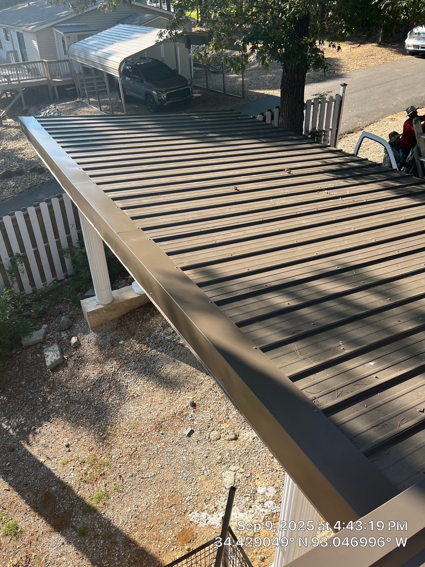 Standing Seam Metal Roof and Gutter Installation in Hot Springs by Temple Roofing and Exteriors