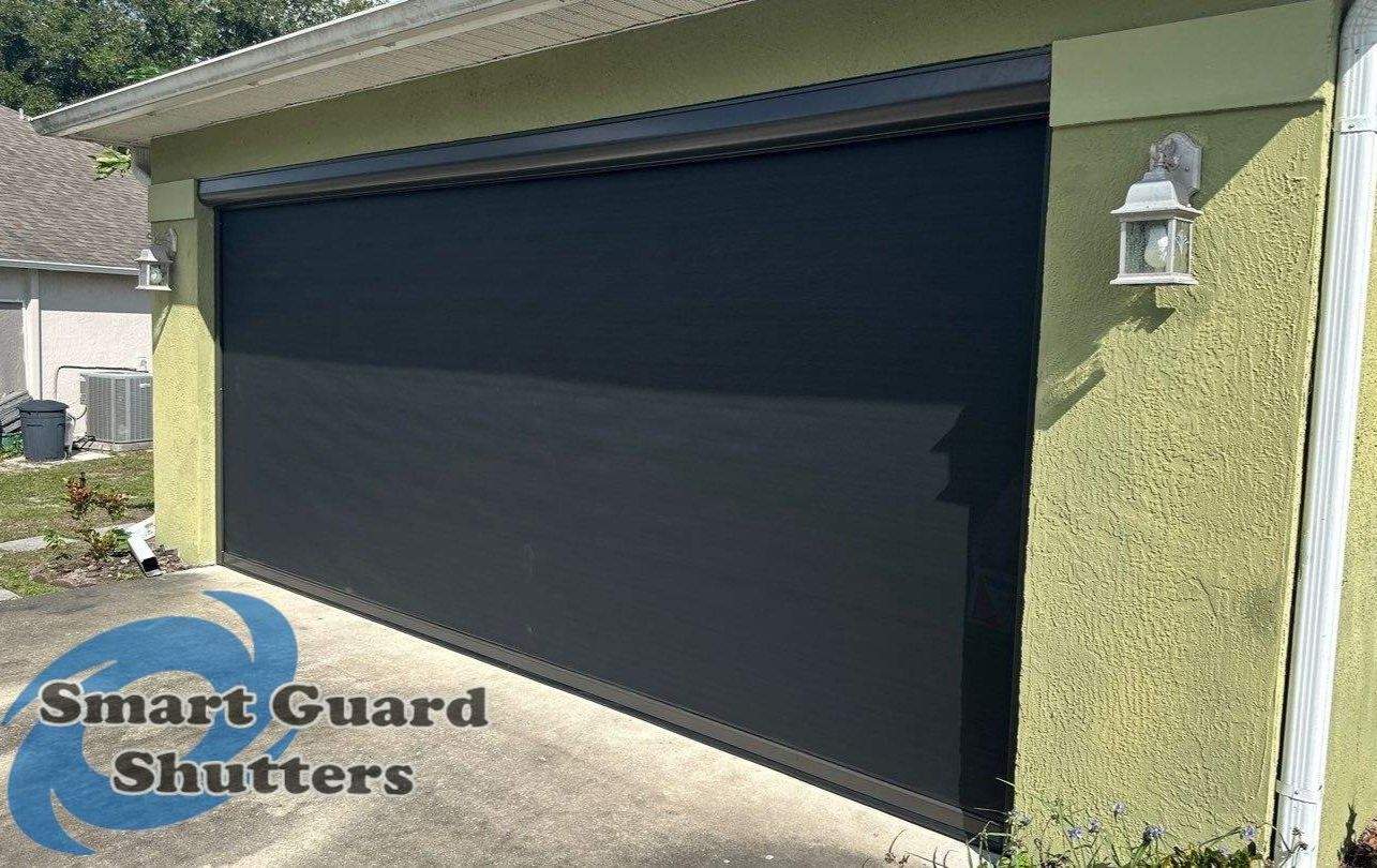 Retractable Screen in Bronze/Black by Smart Guard Shutters