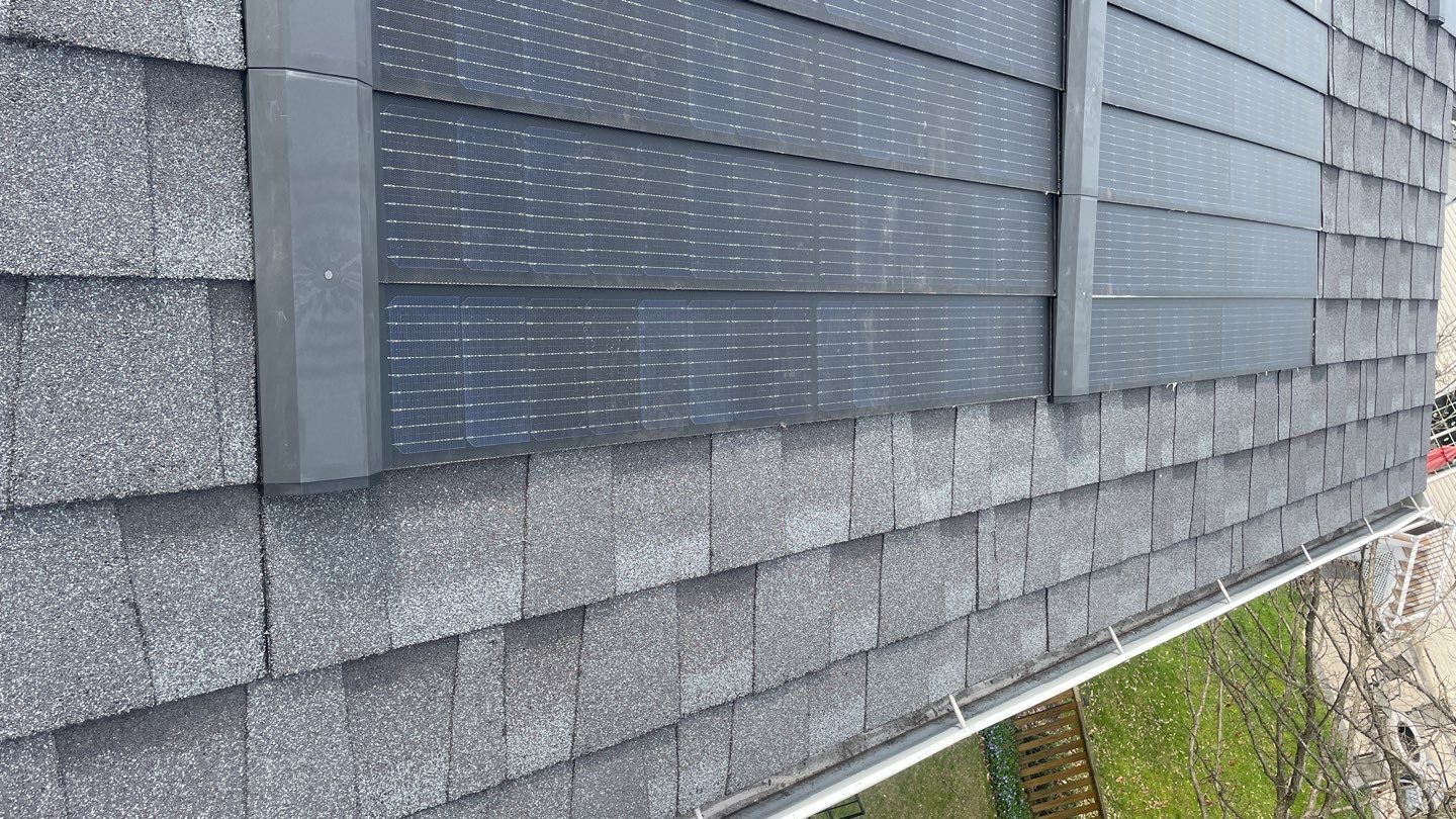 Solar Roof Replacement using GAF Timberline Solar Shingles by American Home Contractors
