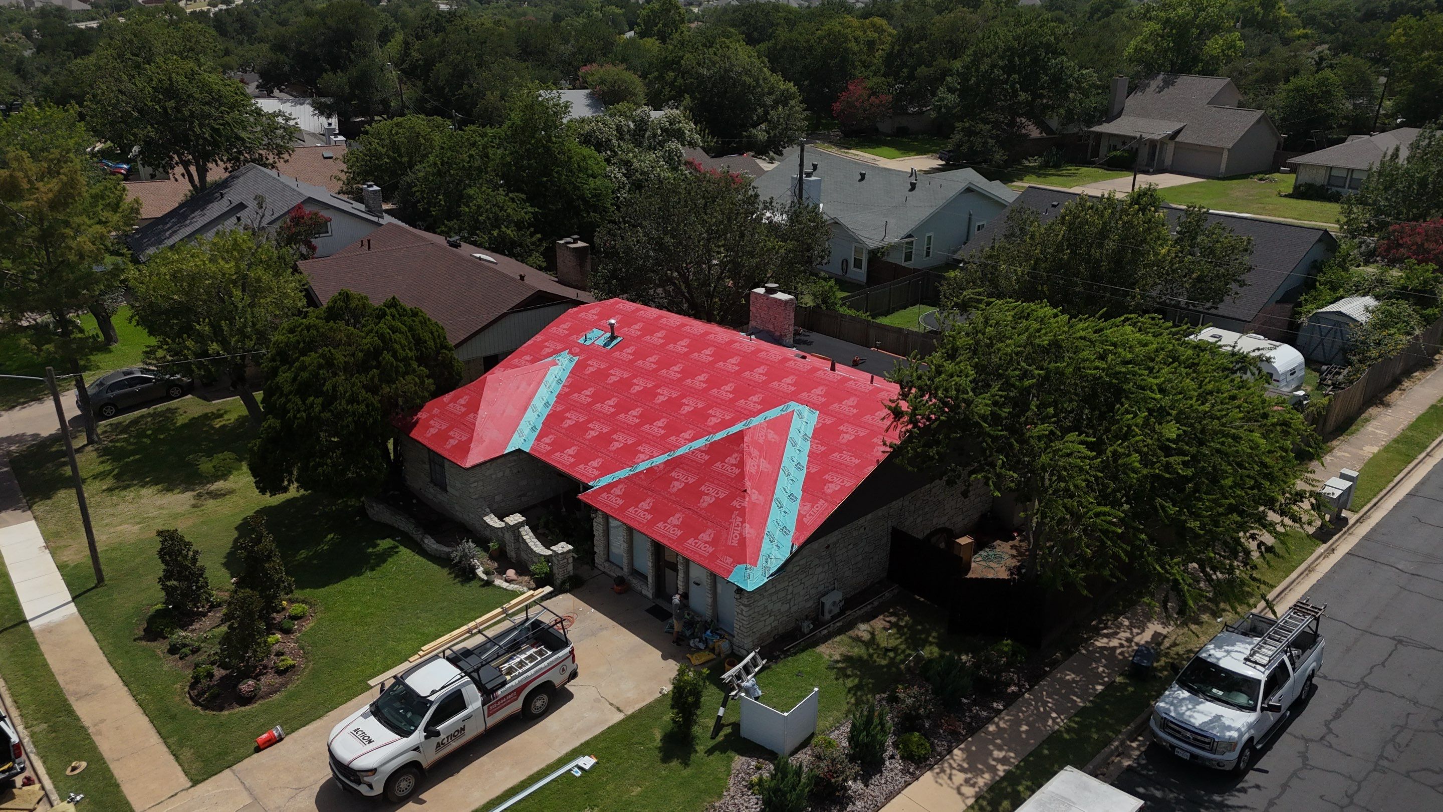 Residential Roof Replacement using Decra Villa Tile by Action Exteriors Austin