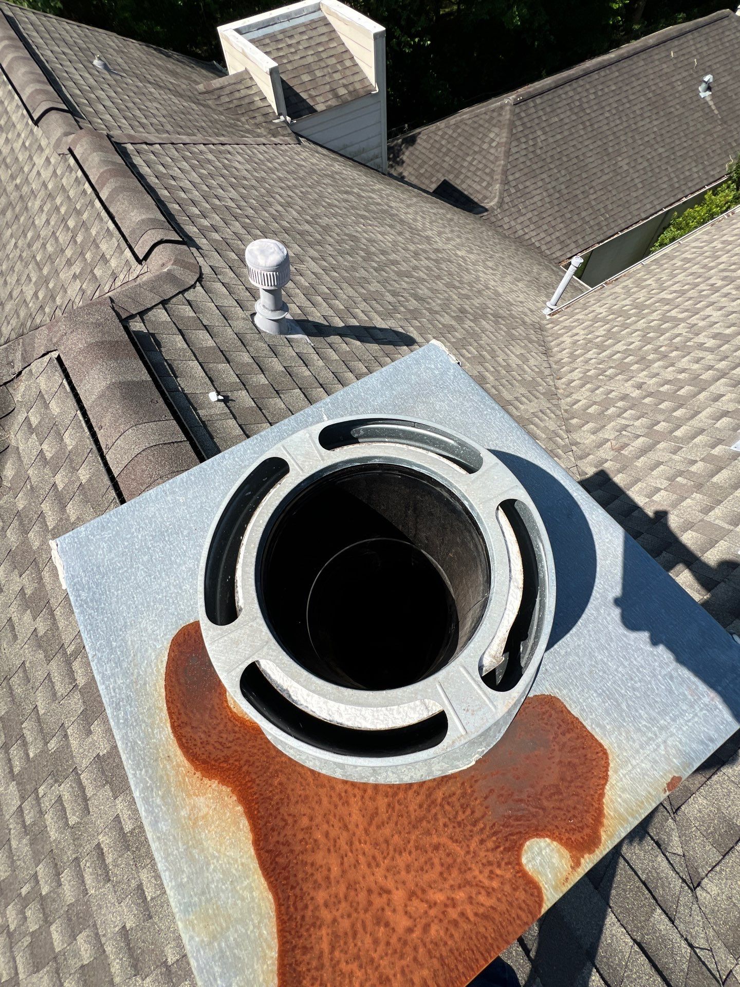 Hail Damage using Metal by Roof Repair Company