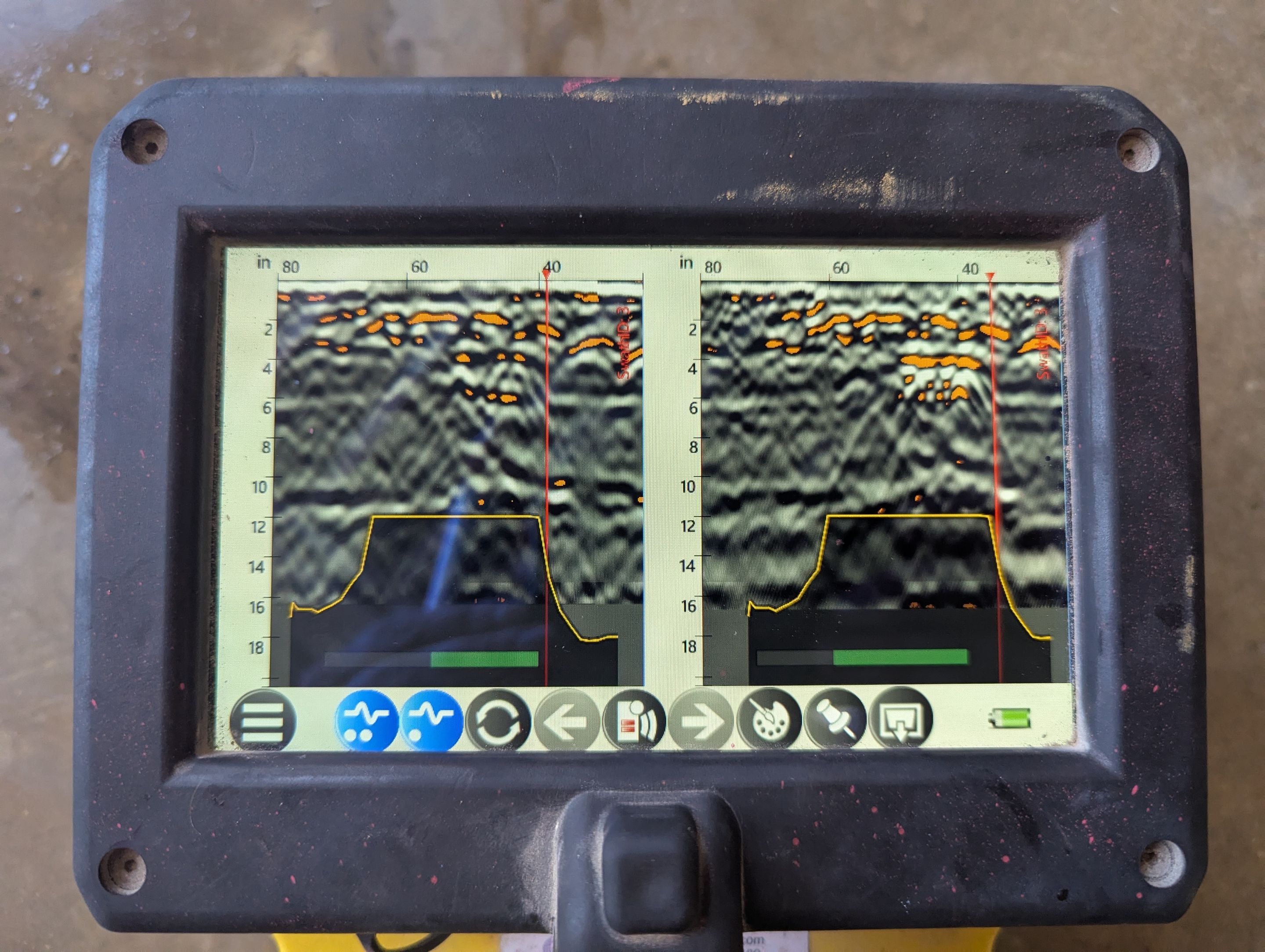 Concrete GPR Scan - Slab Locate by Alsip Locating Service, LLC