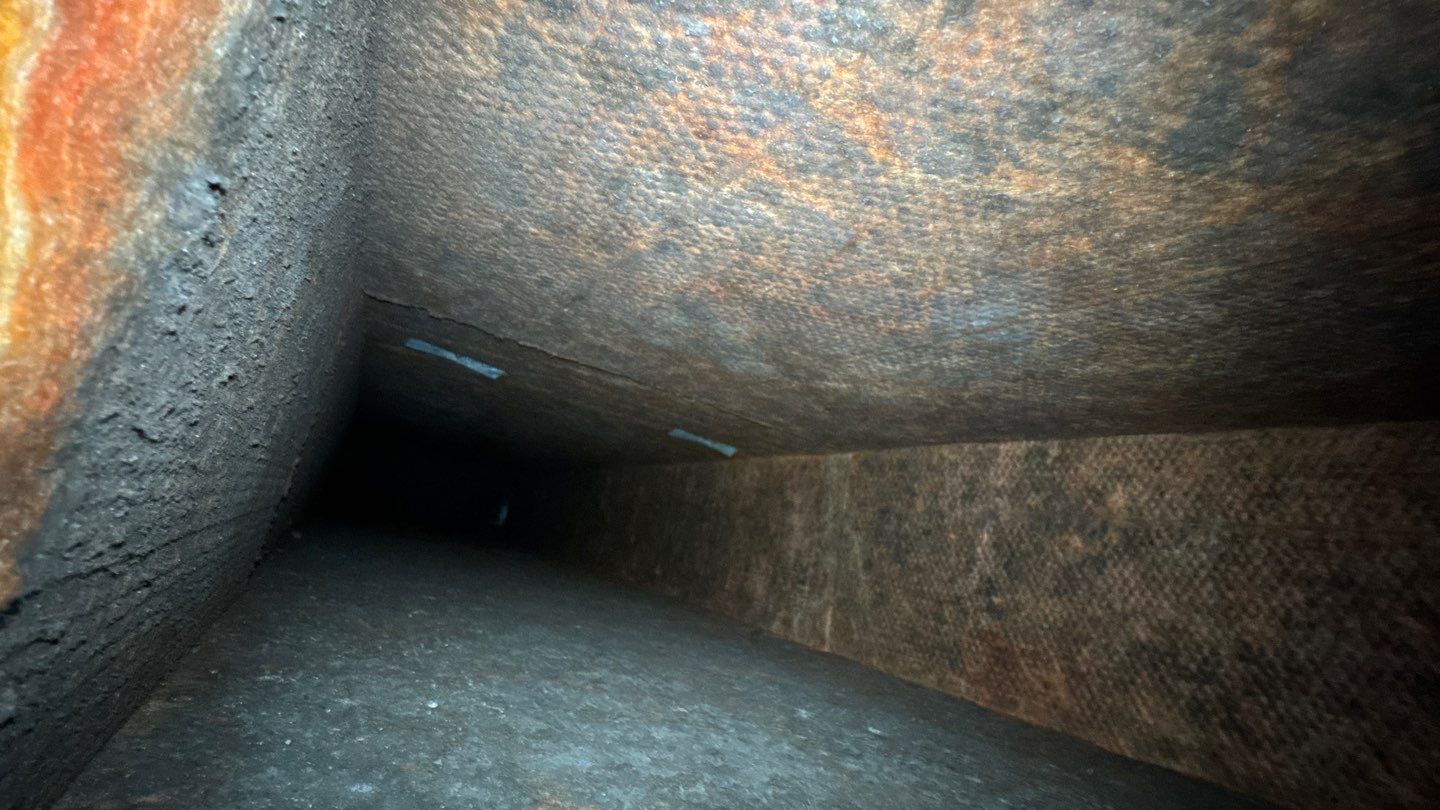 Extremely Dirty Air Duct Cleaning in Fruitland Park by Hygienic Air, Inc