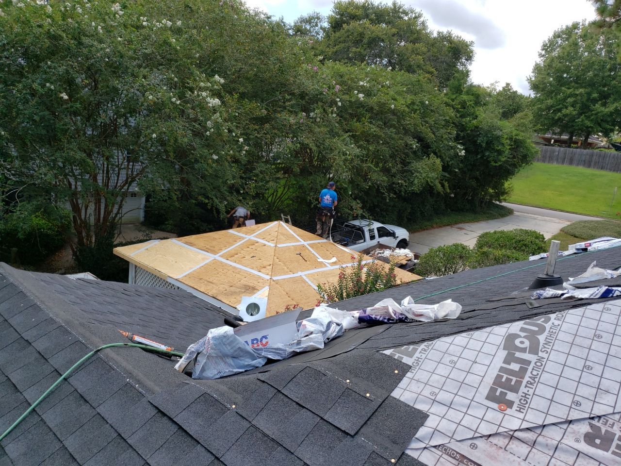 Residential Roofing Installation using Roof Replacement by American Roofing & Construction LLC