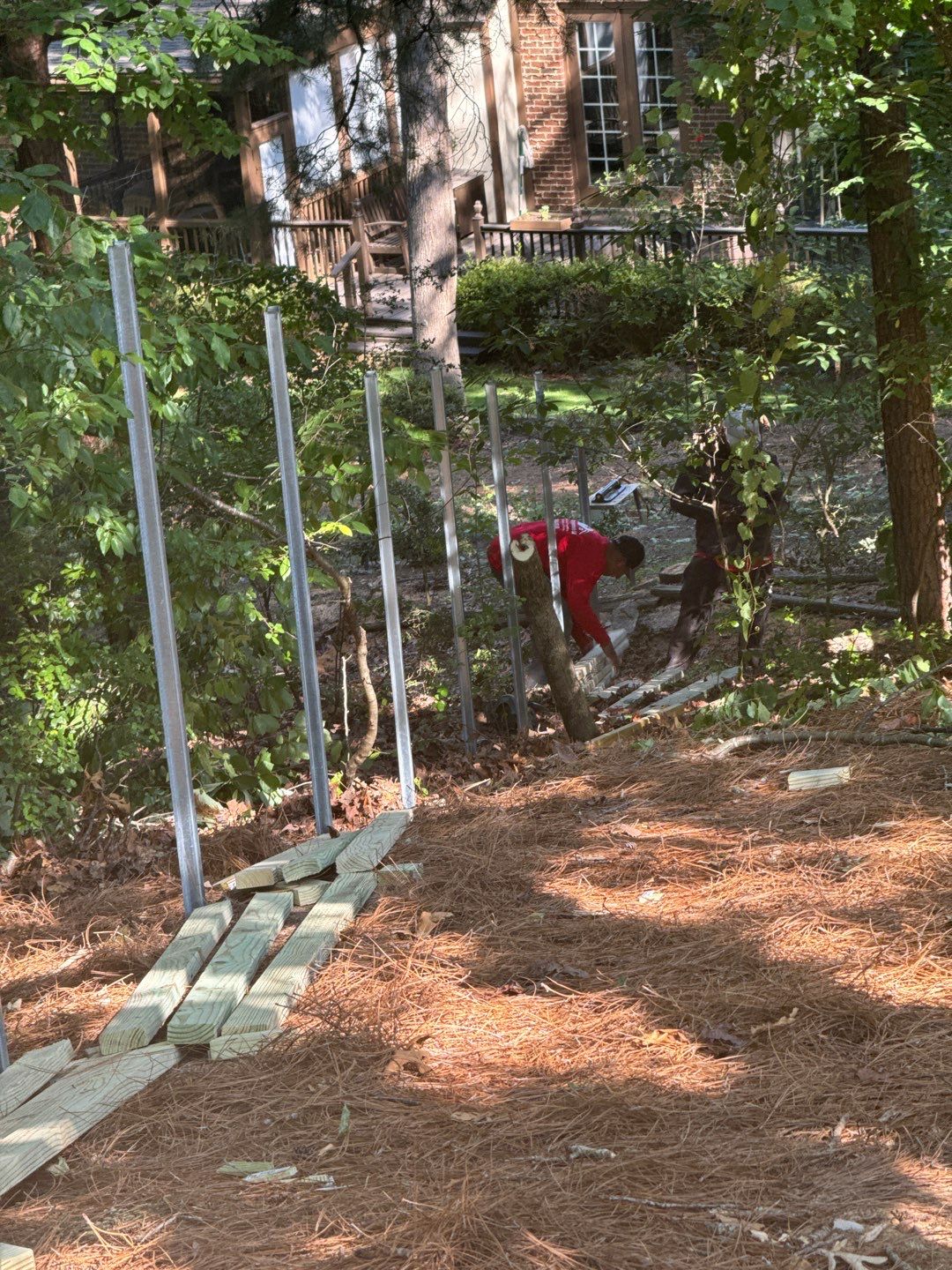 Greystone - Traditional Fence by Pillar and Pine