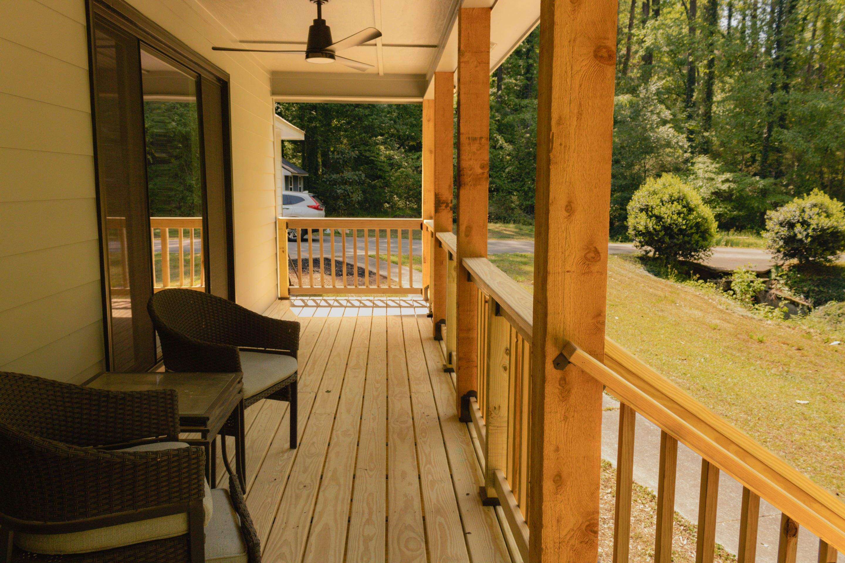 Smyrna, GA Full James Hardie Siding Replacement and Wood Front Porch Rebuild by Nelson Exteriors