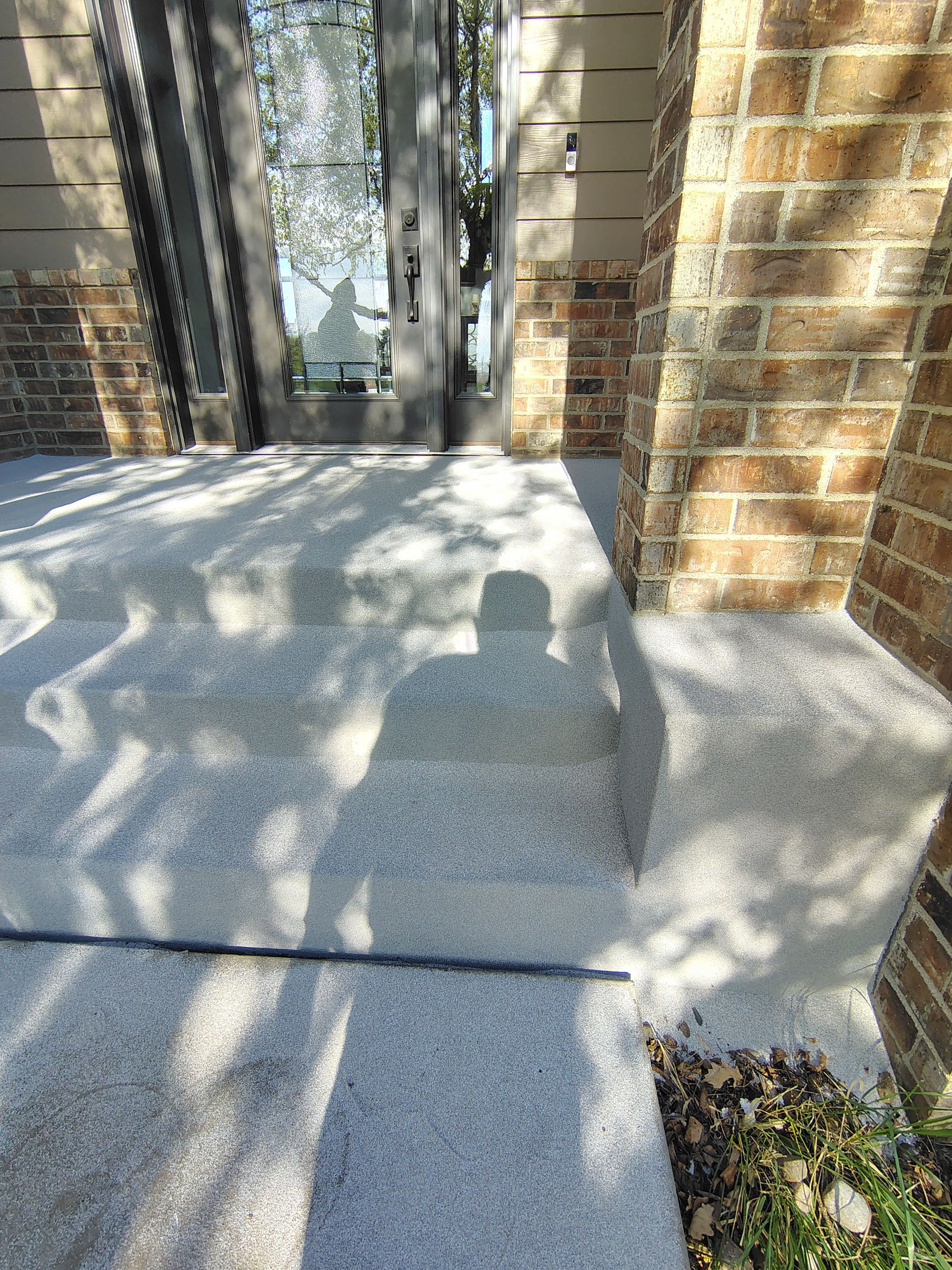 Front Porch Concrete Coating and Restoration in Harrisburg by Select Painting, Coatings & Garage Cabinets