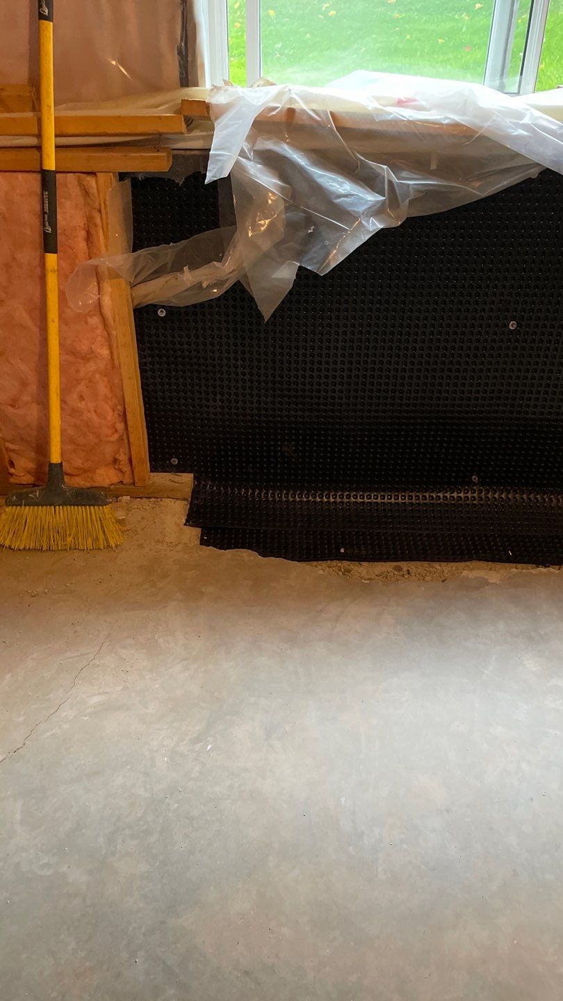 Basement Wall Drainage in Woodbury, MN by Waterproofing Northeast