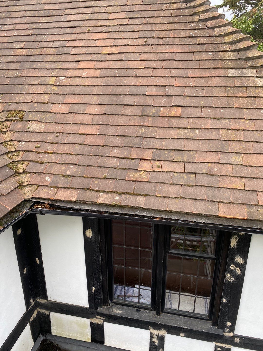 Roof Cleanin and tile repacement using Honda 15lpm Low Pressure Washing Machine by Ges Exterior Cleaning ltd