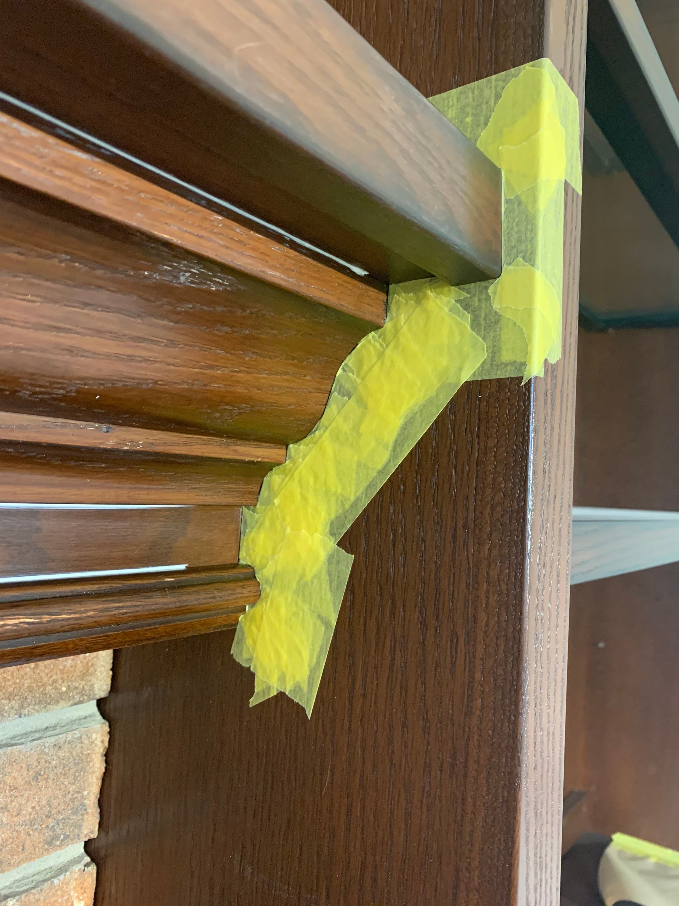 Fireplace/Mantle and Painting Stenciled Walls by Empire Painting Services, LLC