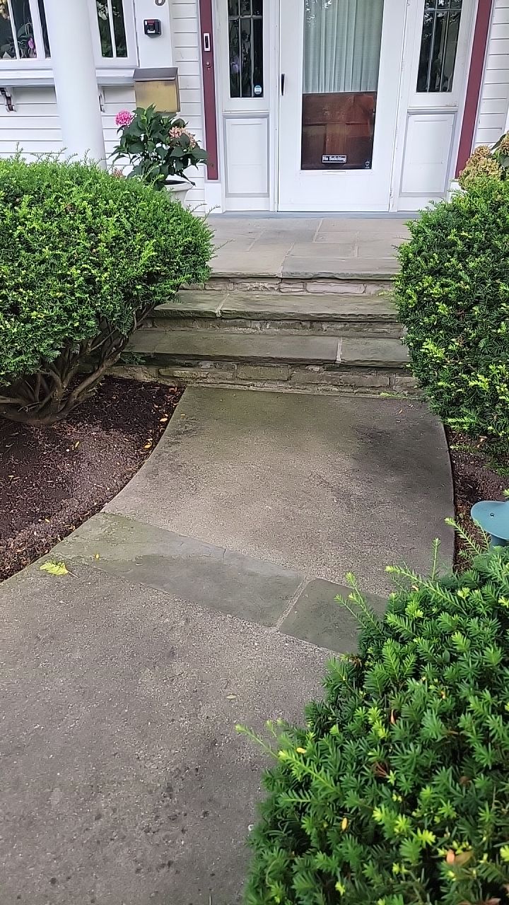 Housewashing  using Algaecide, soft wash soap by Northern Power Washing LLC.