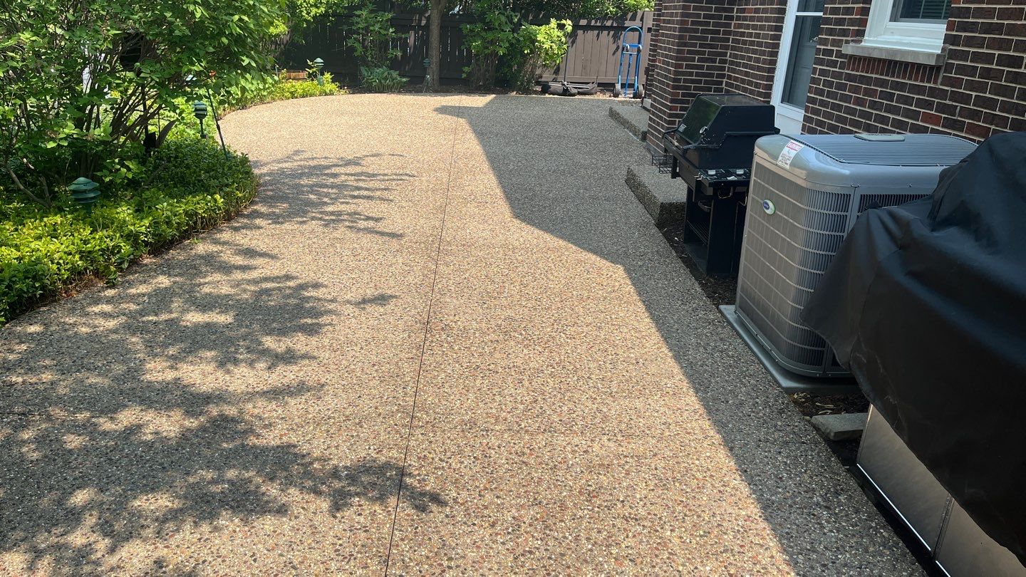 Northbrook, IL aggregate strip and re seal by Northern Power Washing LLC.