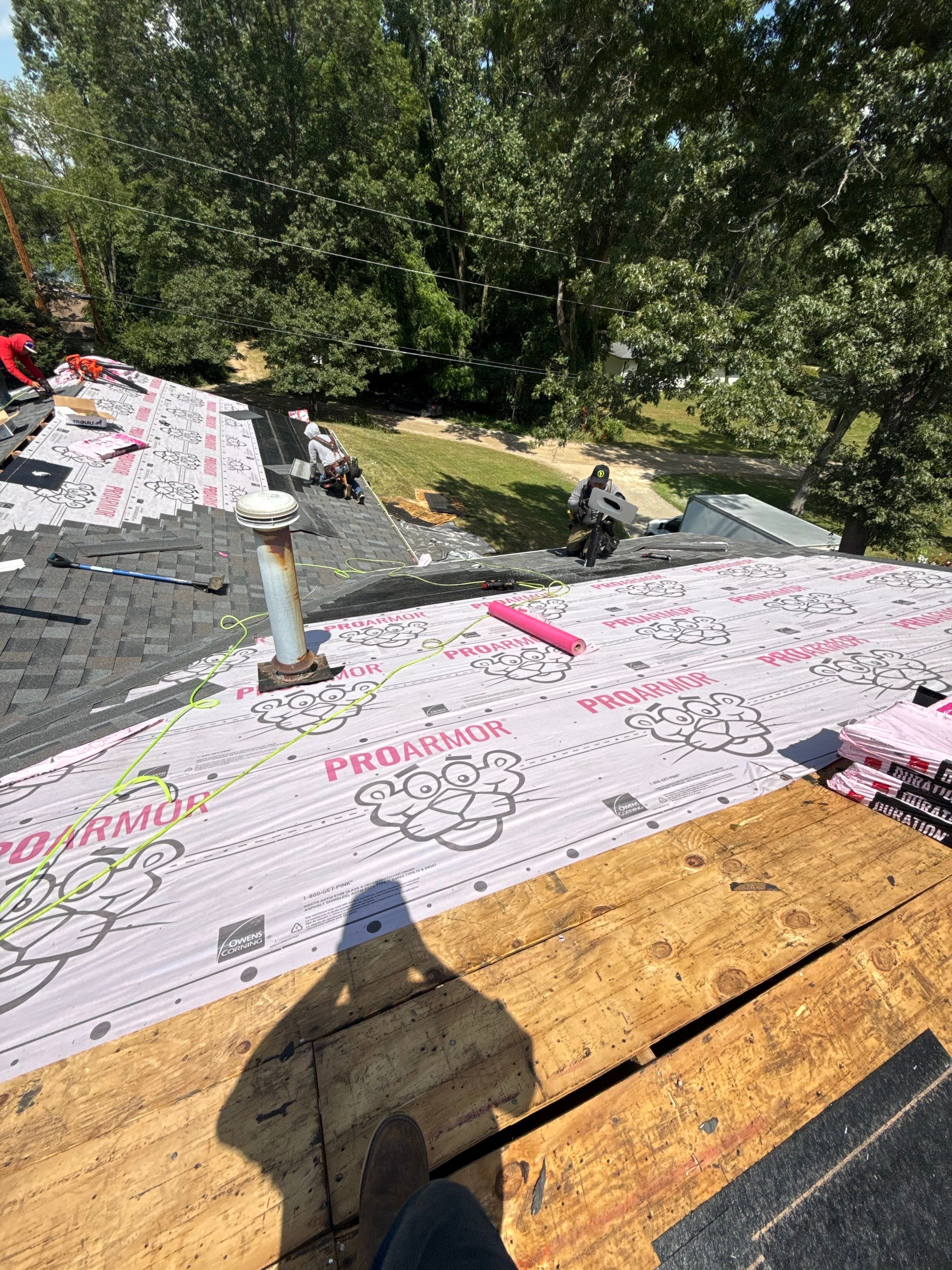 Roof Replacement using Owens Corning Williamsburg Grey by 180 Contractors