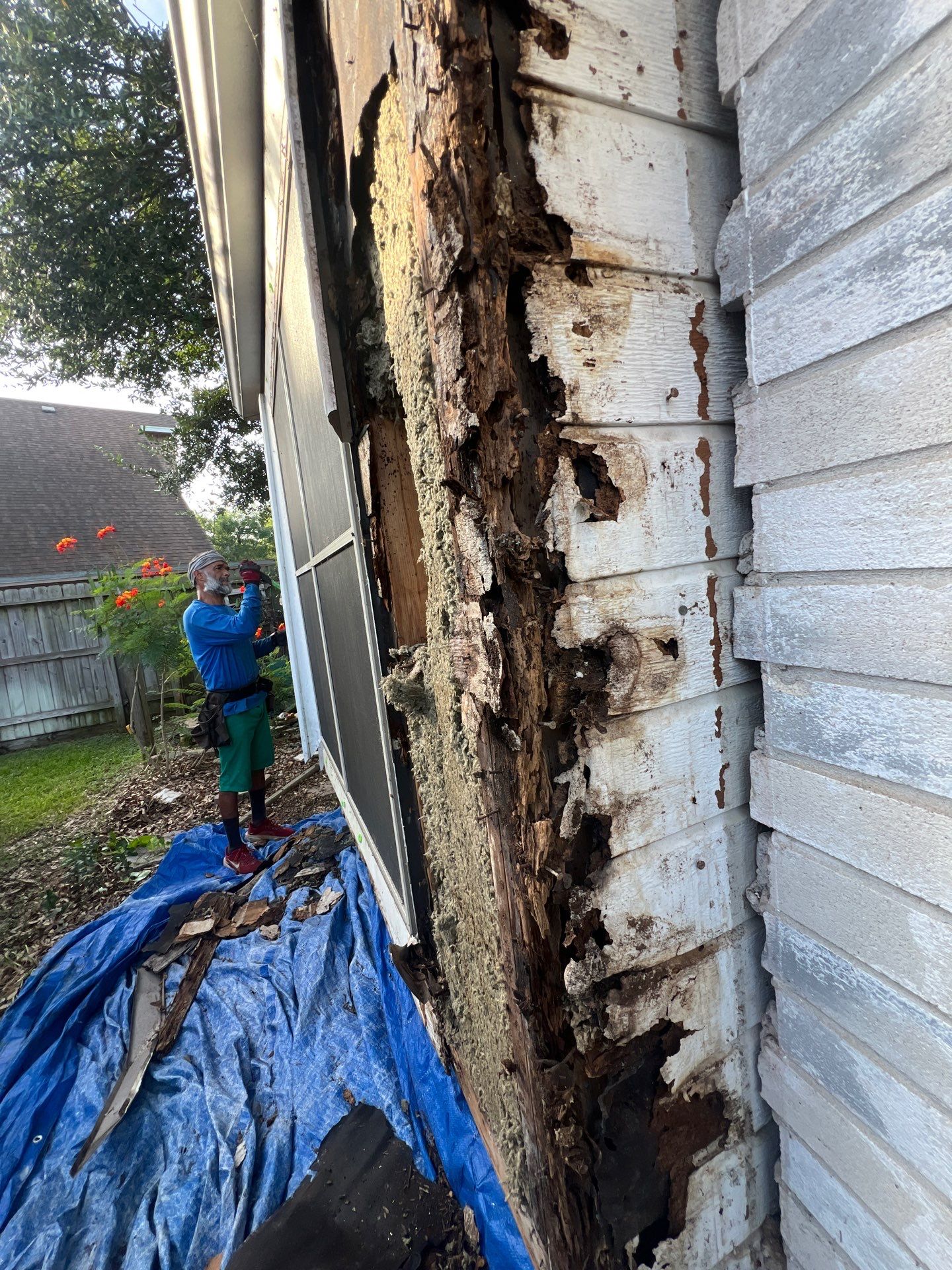 Rotting away under the Oaks by Bayfront Roofing and Construction