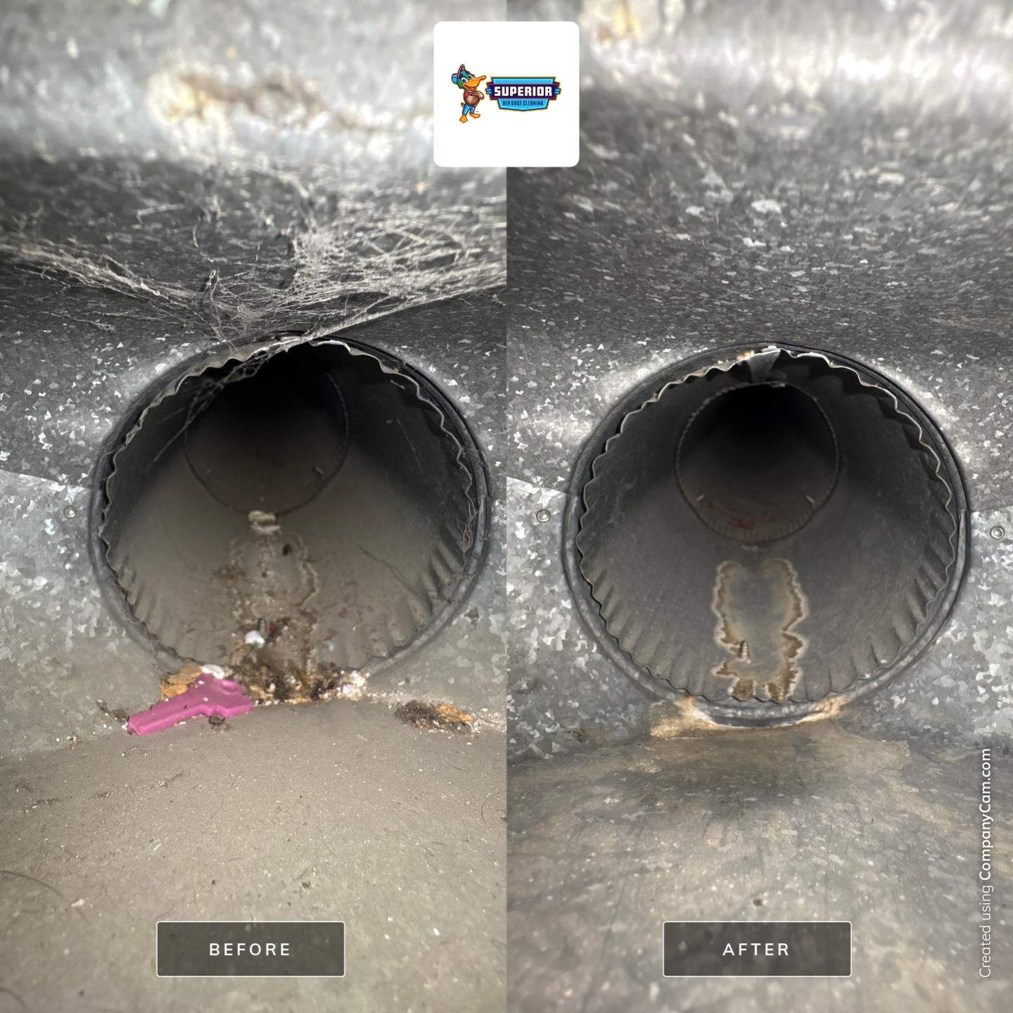 Air Duct Cleaning With a Vacuum Truck in Boardman, OH by Superior Air Duct Cleaning