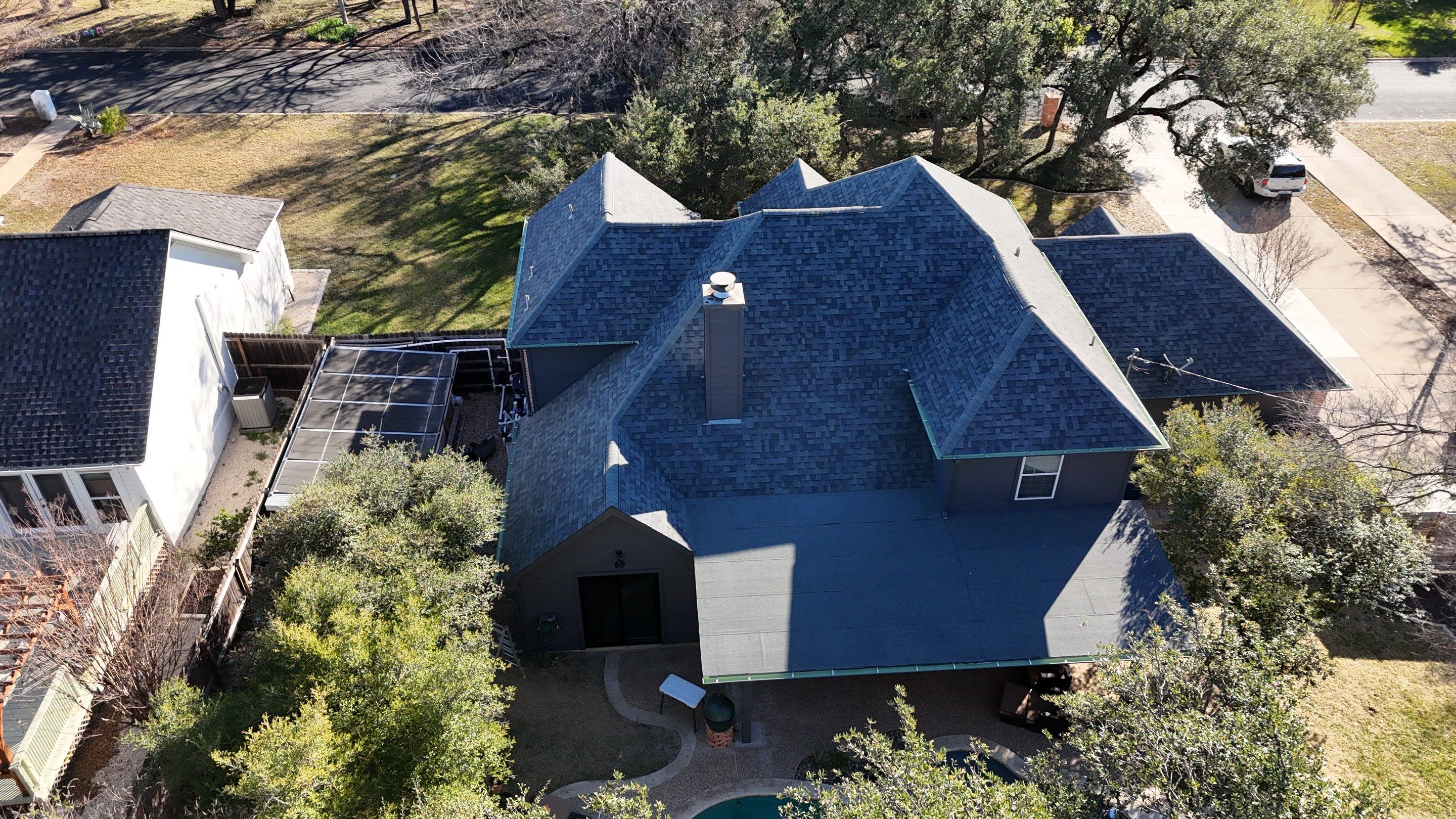 Residential Roof Replacement using Owens Corning - Duration - Estate Gray by Action Exteriors Austin