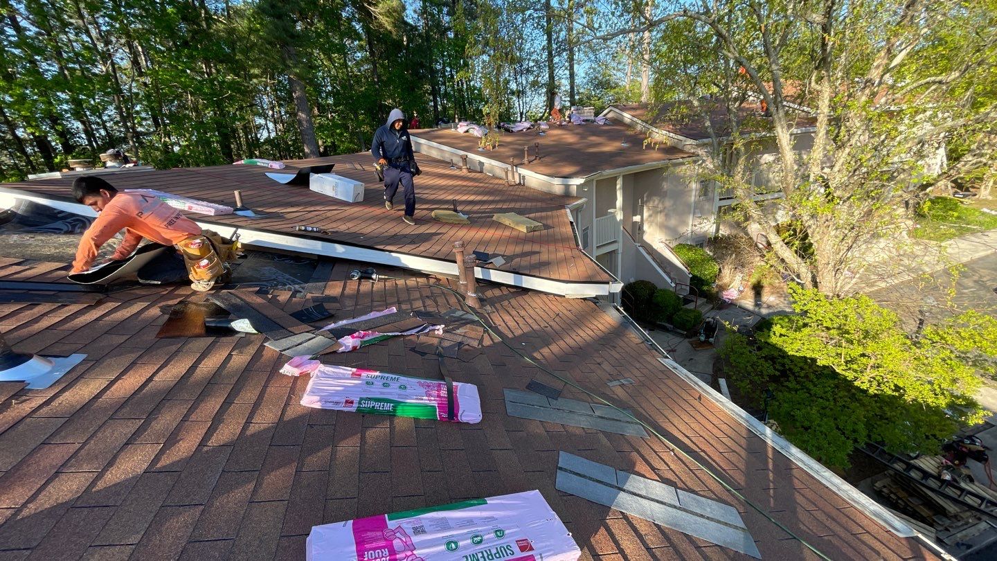 Commercial Roofing Installation using Owens Corning Autumn Brown by Inspector Roofing and Restoration