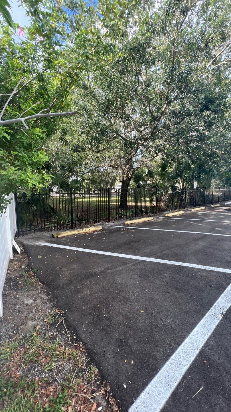Bradenton, FL 5 ft. Tall Black 3-Rail Aluminum Fence by Asap fence and gates, LLC