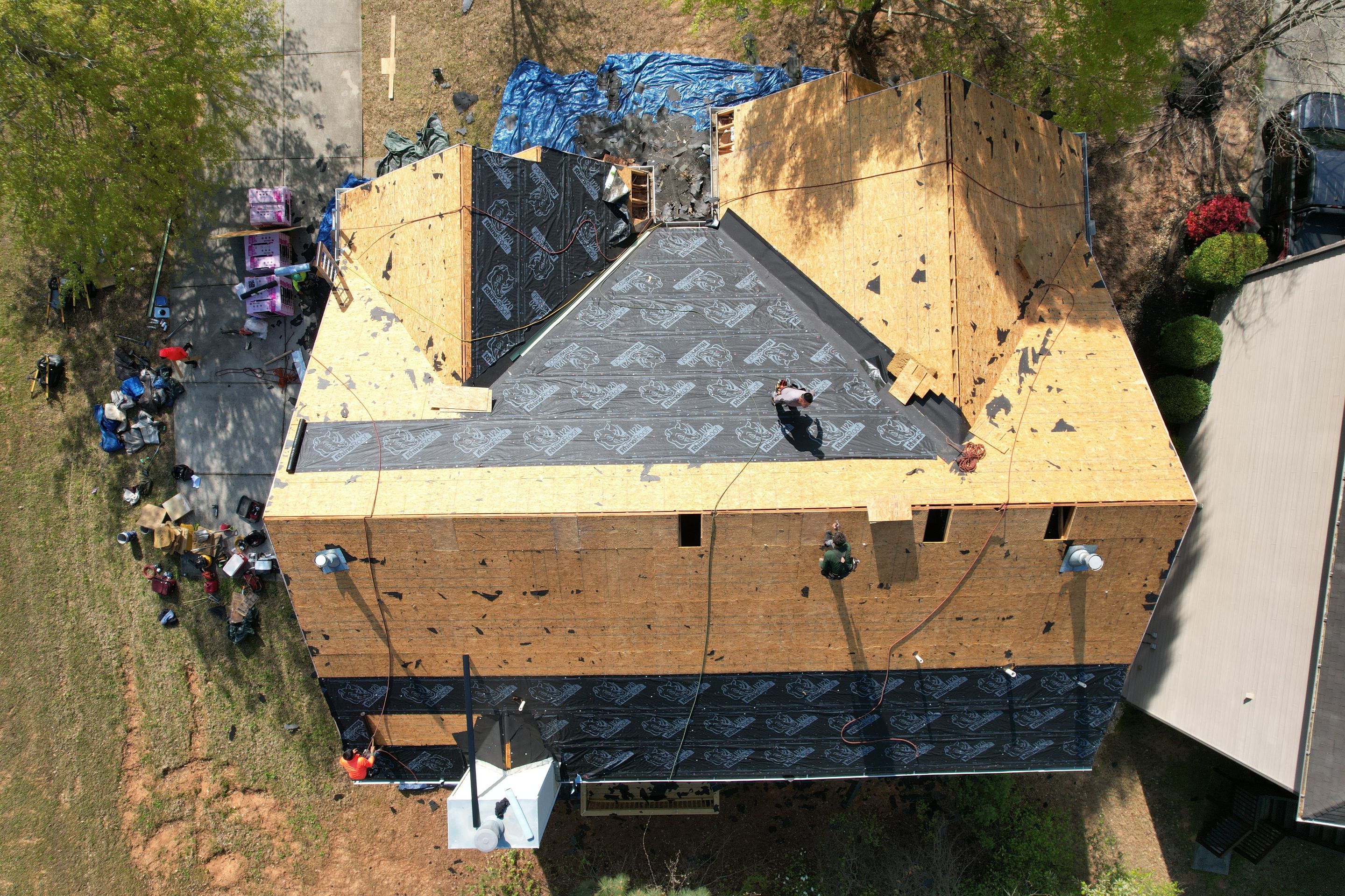 Residential Roofing Installation using Owens Corning Onyx Black by Inspector Roofing and Restoration