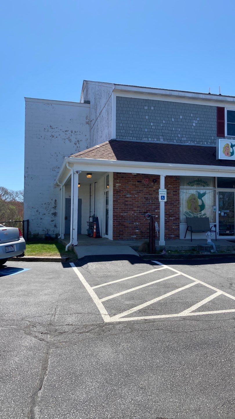 Gutter Installation using 6" K-Style Aluminum Gutter at The Falmouth Trade Center by Gutter Pro Enterprises