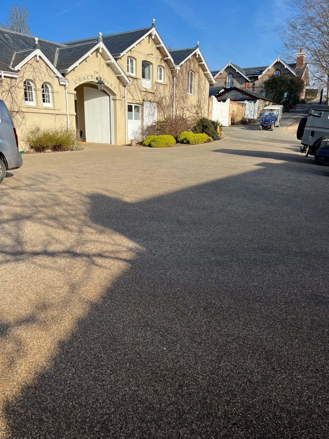 Render - Stone Work - Car parks using honda 21 ltr/min by Ges Exterior Cleaning ltd