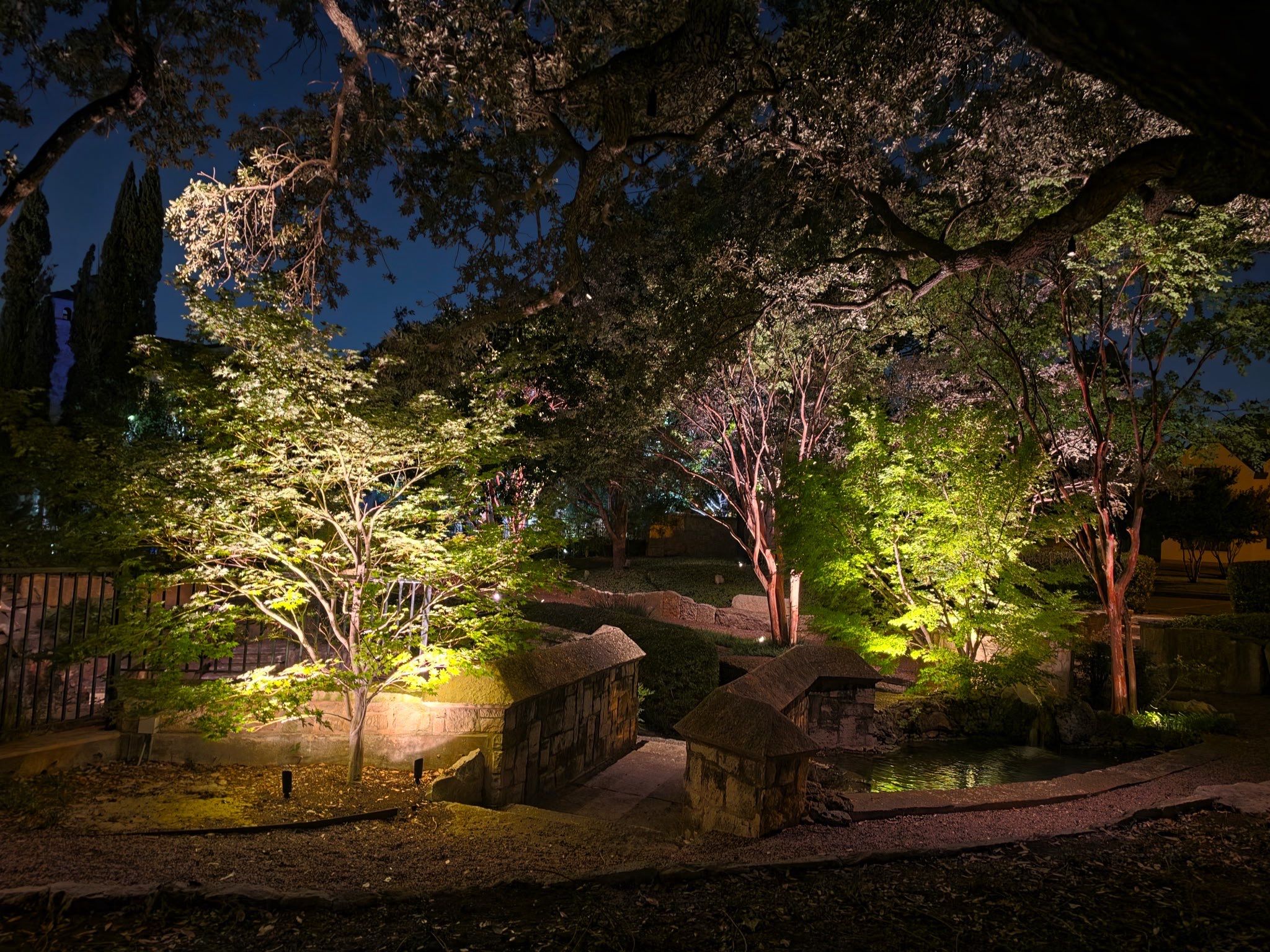 Glen Abbey HOA Park in Dallas by Outdoor Lights + Shades