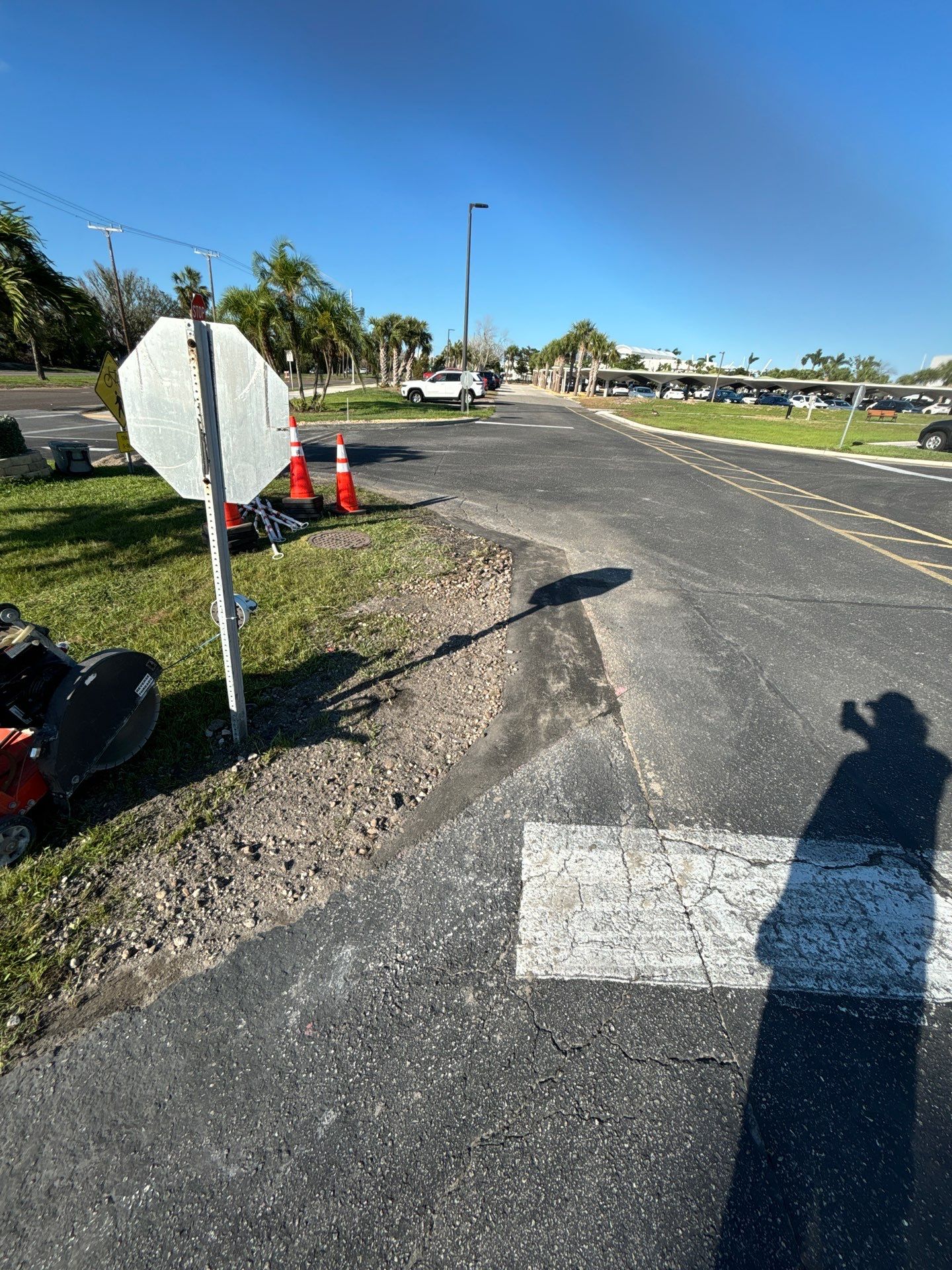 Saw Cut and Replace Asphalt Repair at Plymouth Harbor by Everline Coatings & Services - Southwest FL