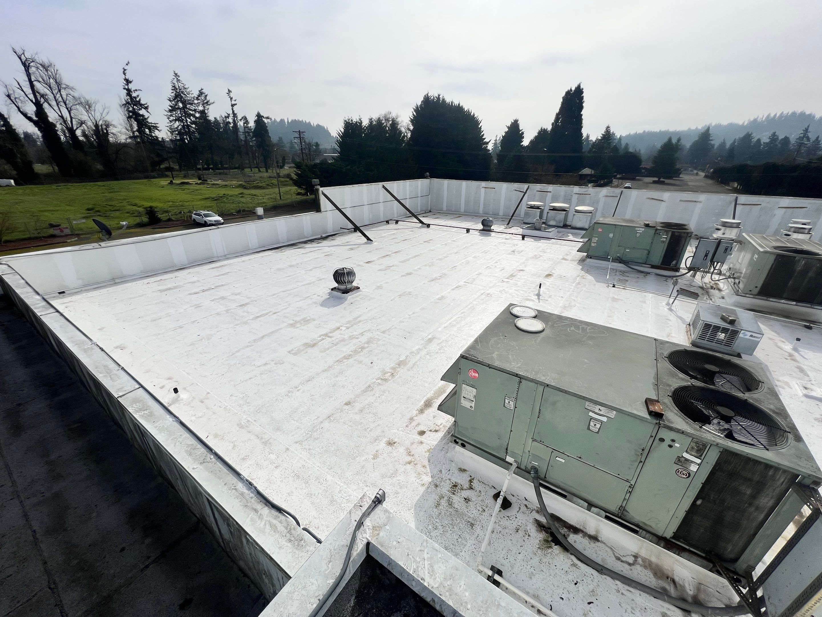 Commercial Roof Restoration and Coating in Eugene, Oregon by BEST Roofing & Waterproofing