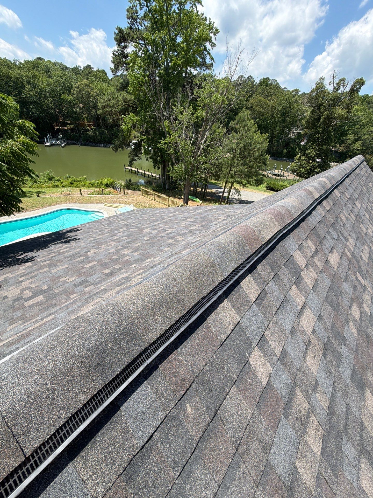 Complete Asphalt Shingle Roof Replacement and Sheathing Repair in Deltaville by Cade Construction