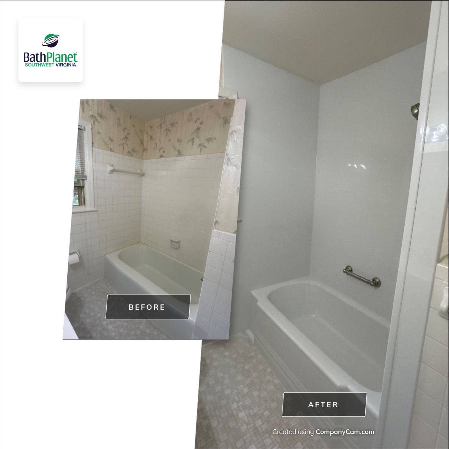 Tub: Before and After by BathPlanet SW Virginia