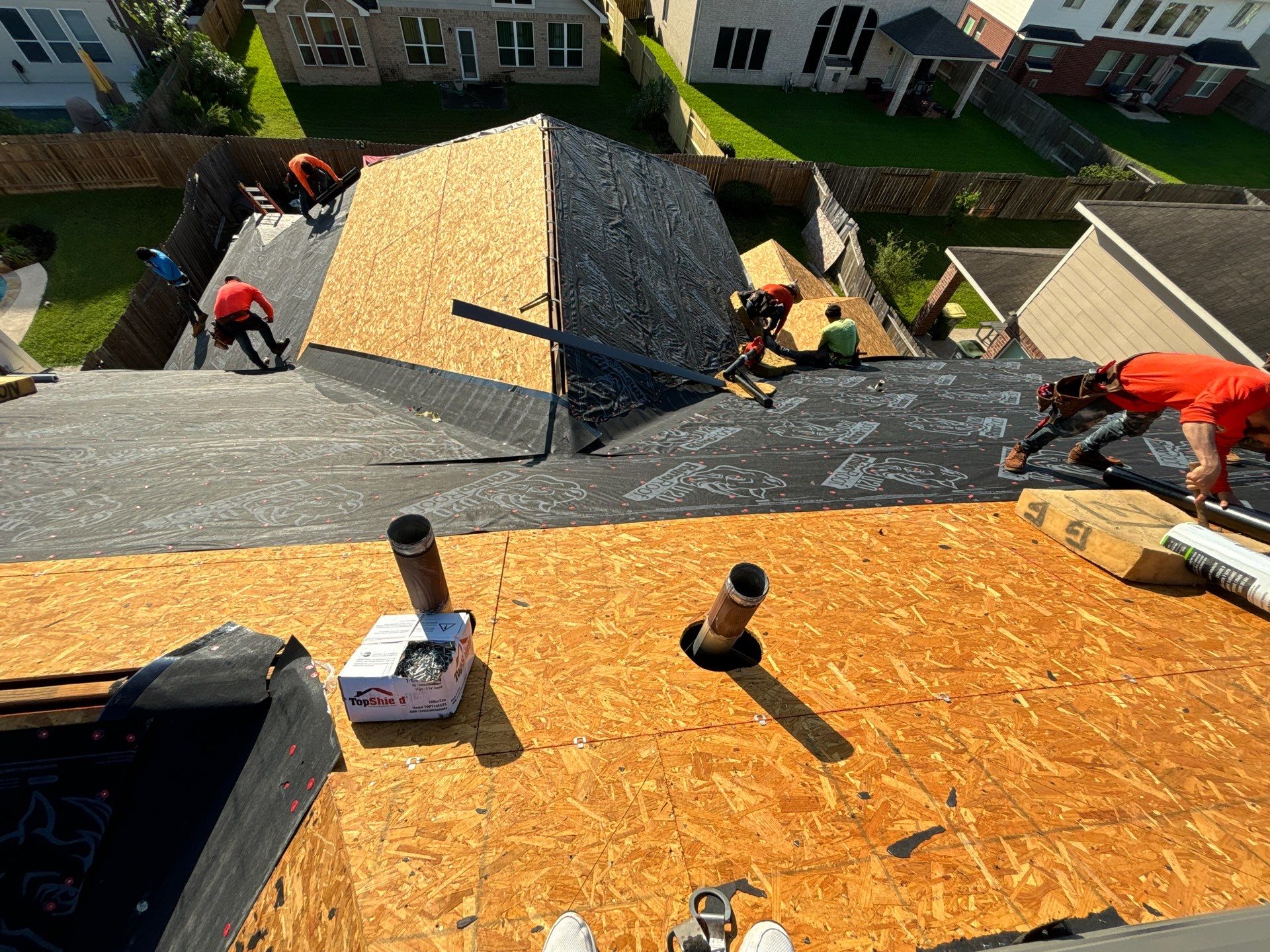 Residential Roofing Installation using Owen's Corning Duration (Lifetime) Shingles by Roof Repair Company